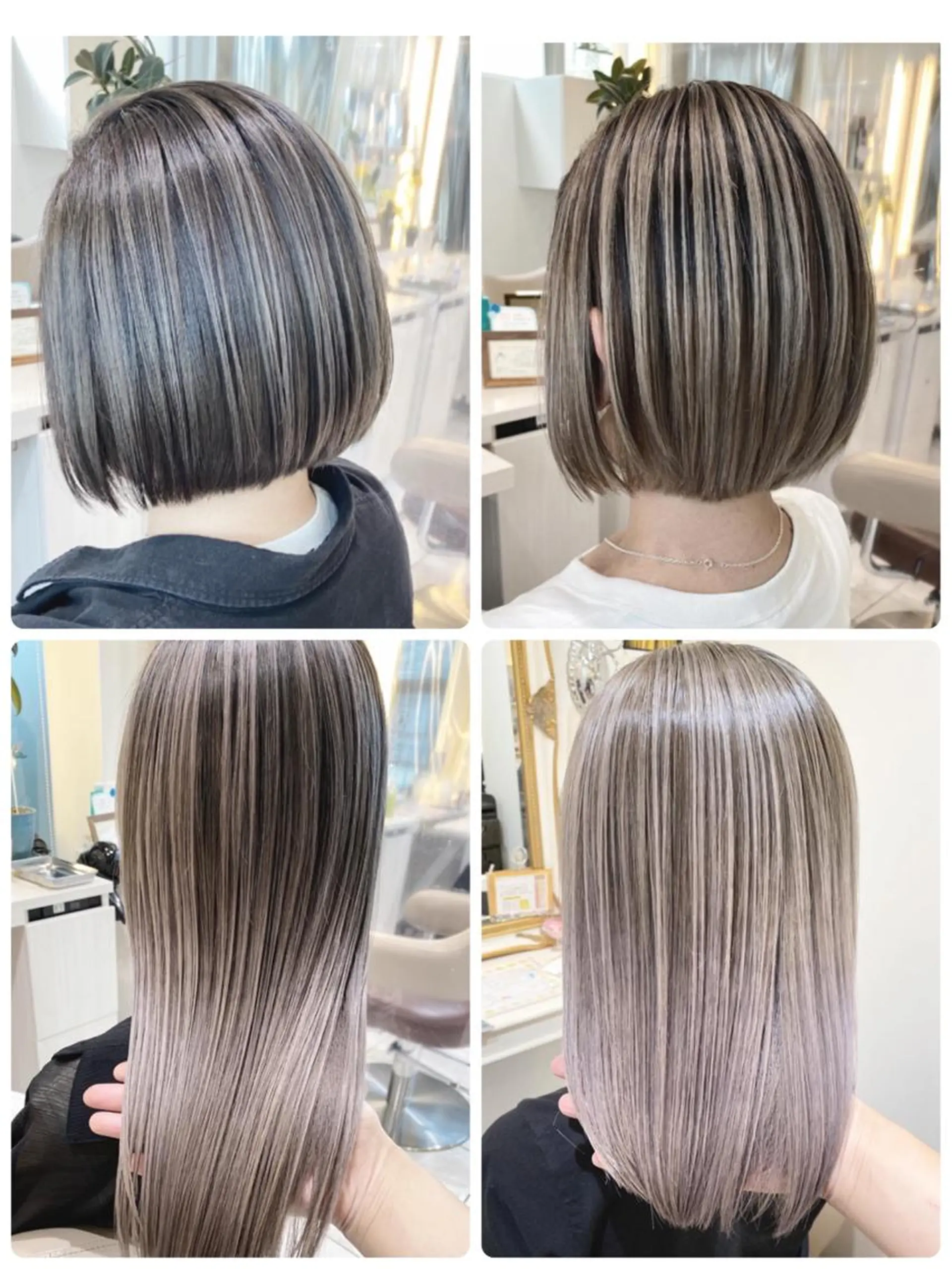 ミディアム カラー バレイヤージュ 髪質改善 レイヤーカット カット ヘアカラー トリートメント 山崎俊輔/髪質改善 /バレイヤージュのヘアスタイル