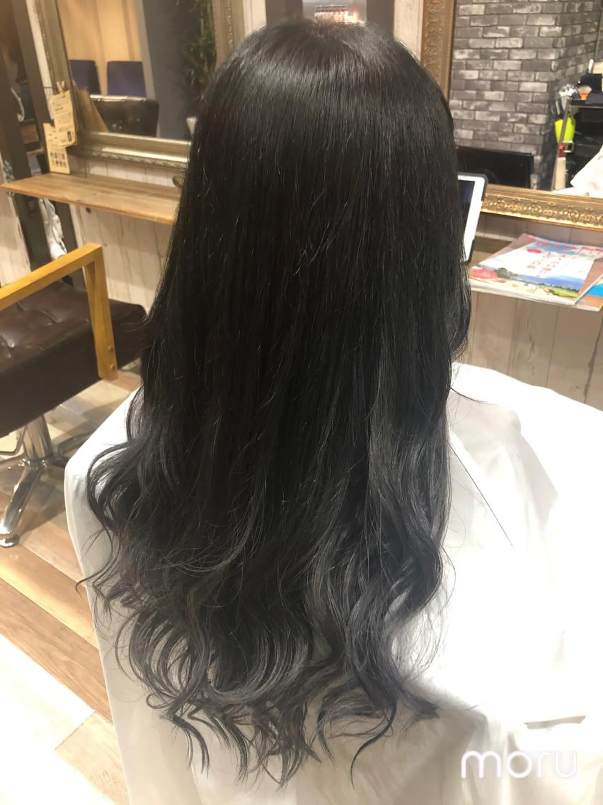 ロング カット ヘアカラー トリートメント 山崎 晃治のヘアスタイル