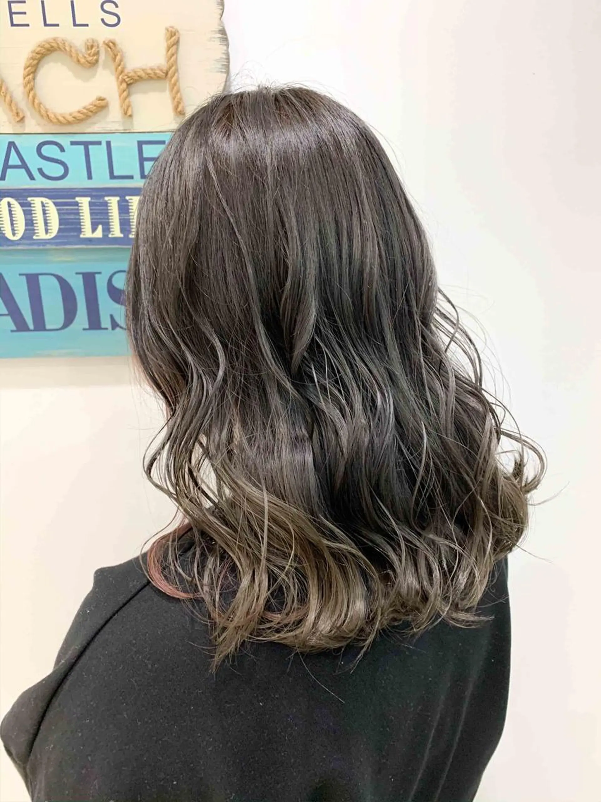 ミディアム カラー 縮毛矯正/髪質改善 /韓国風　山川春輝のヘアスタイル