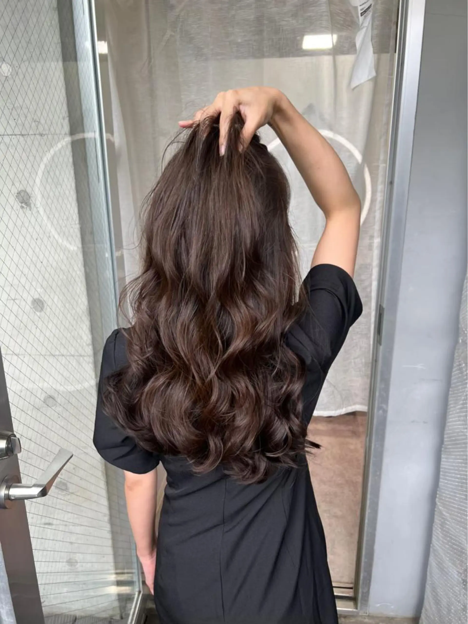 ロング コテ巻き風パーマ 🦋にこ🦋のヘアスタイル