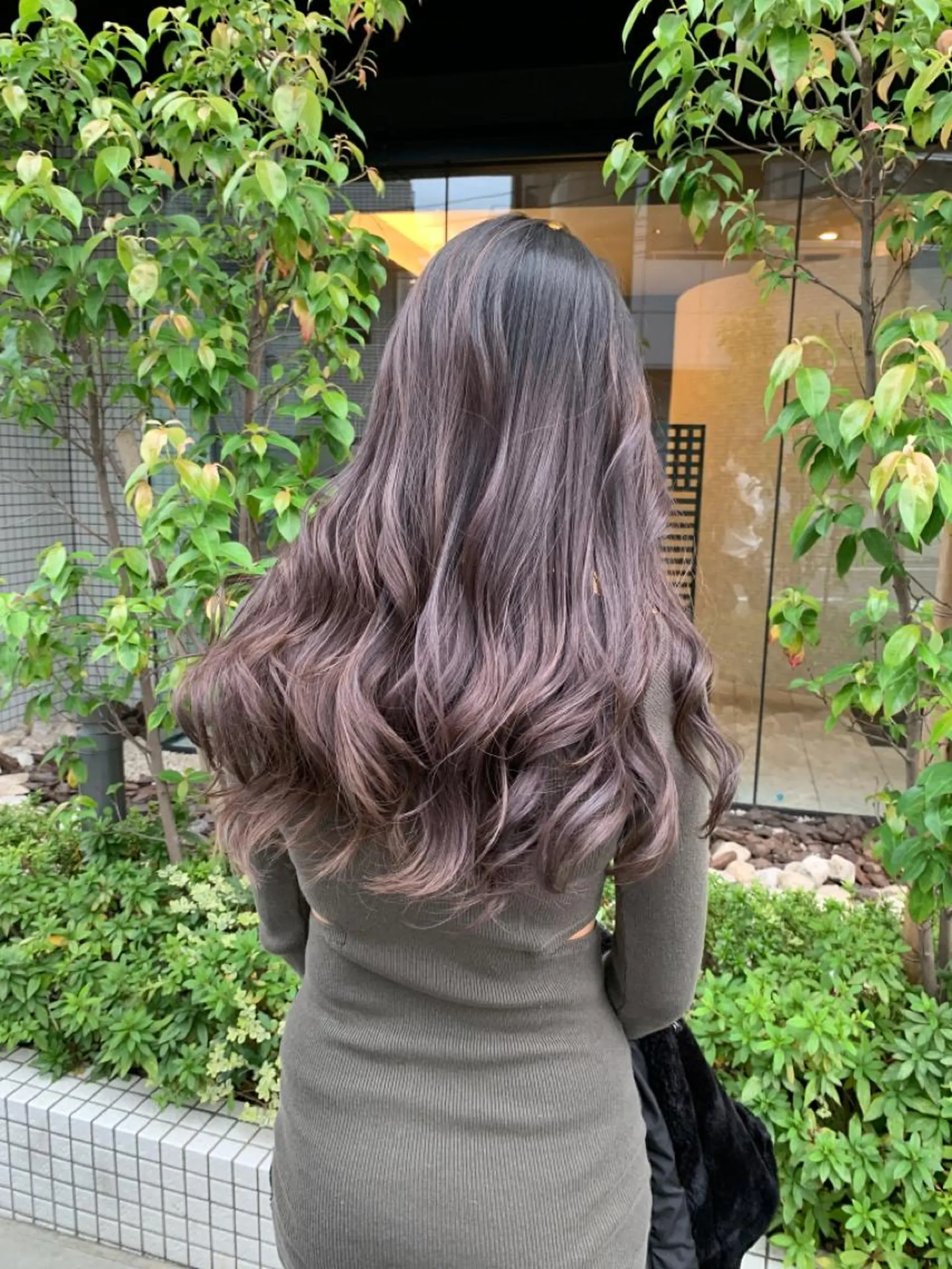 ロング カラー グレージュ ラベンダーカラー ラベンダーグレージュ ラベンダーグレー 【完全マンツー 恵比寿】佐藤 翔のヘアスタイル