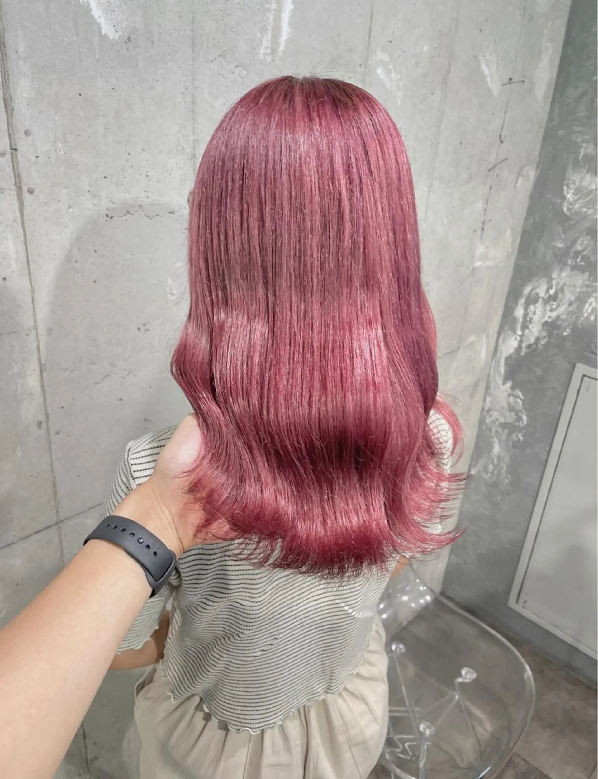 セミロング カラー ヘアカラー トリートメント ヘッドスパ ヘアセット ベージュカラー💖 やすひろのヘアスタイル