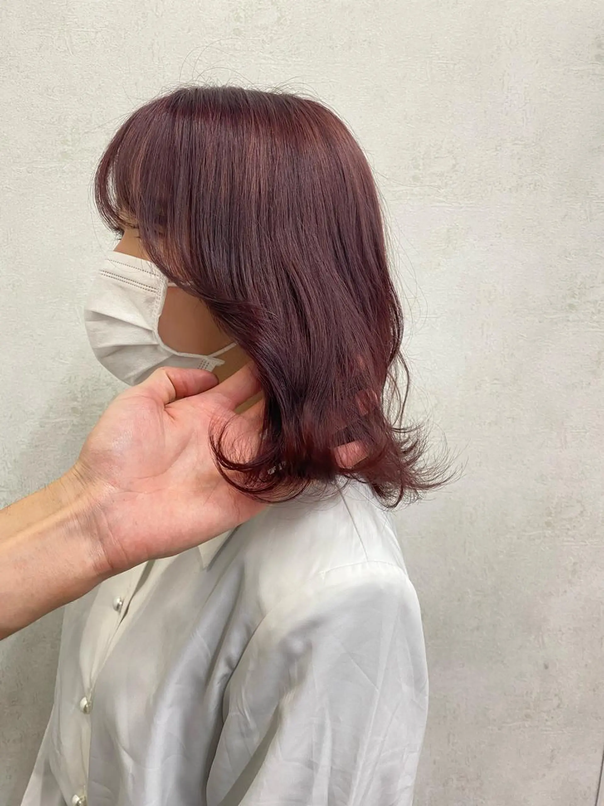 セミロング メンズ縮毛矯正 ニュアンスパーマのヘアスタイル