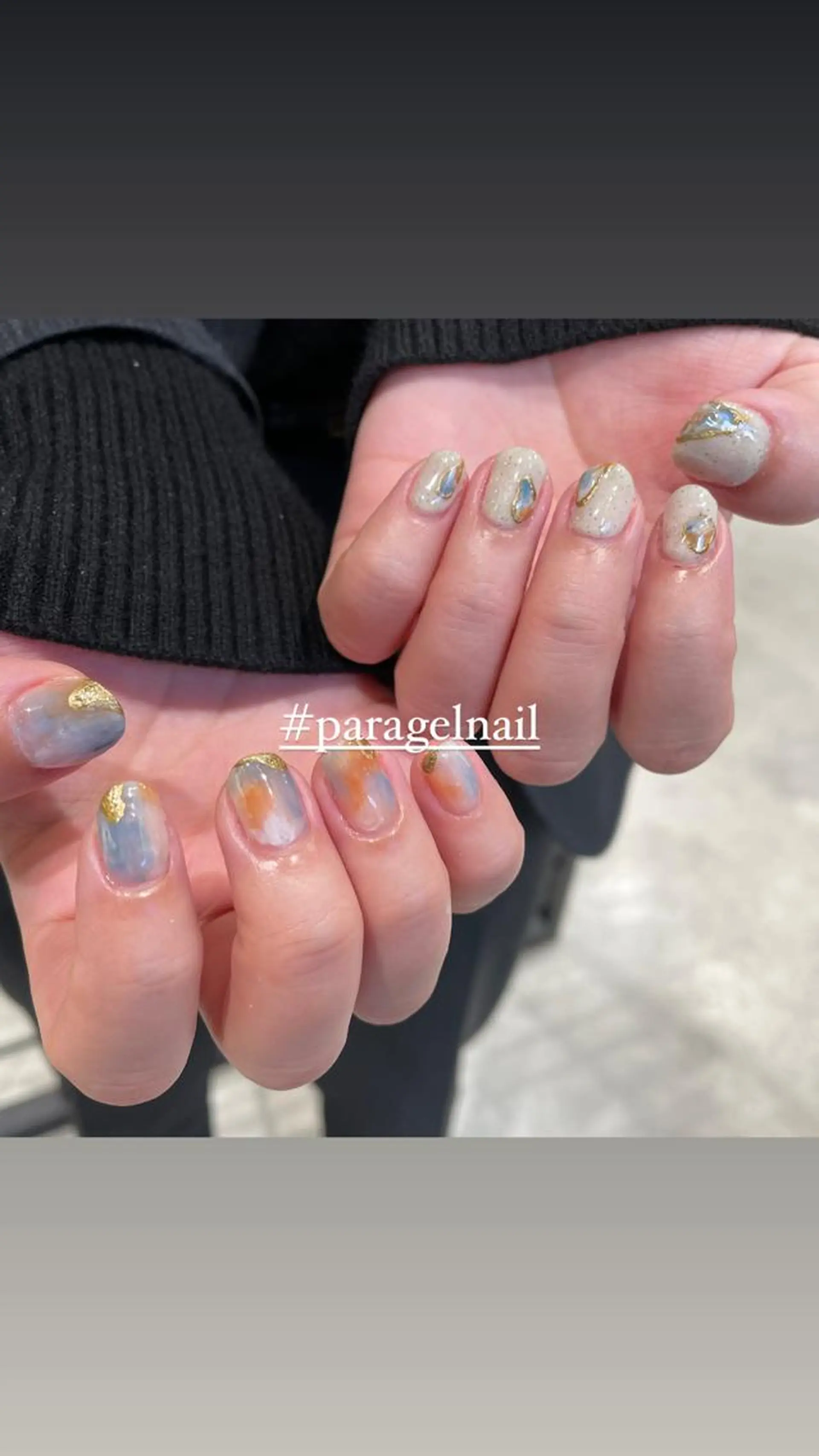 ネイル ジェルネイル パラジェル ハンドネイル 淡色ネイル 🎀moeのネイルデザイン