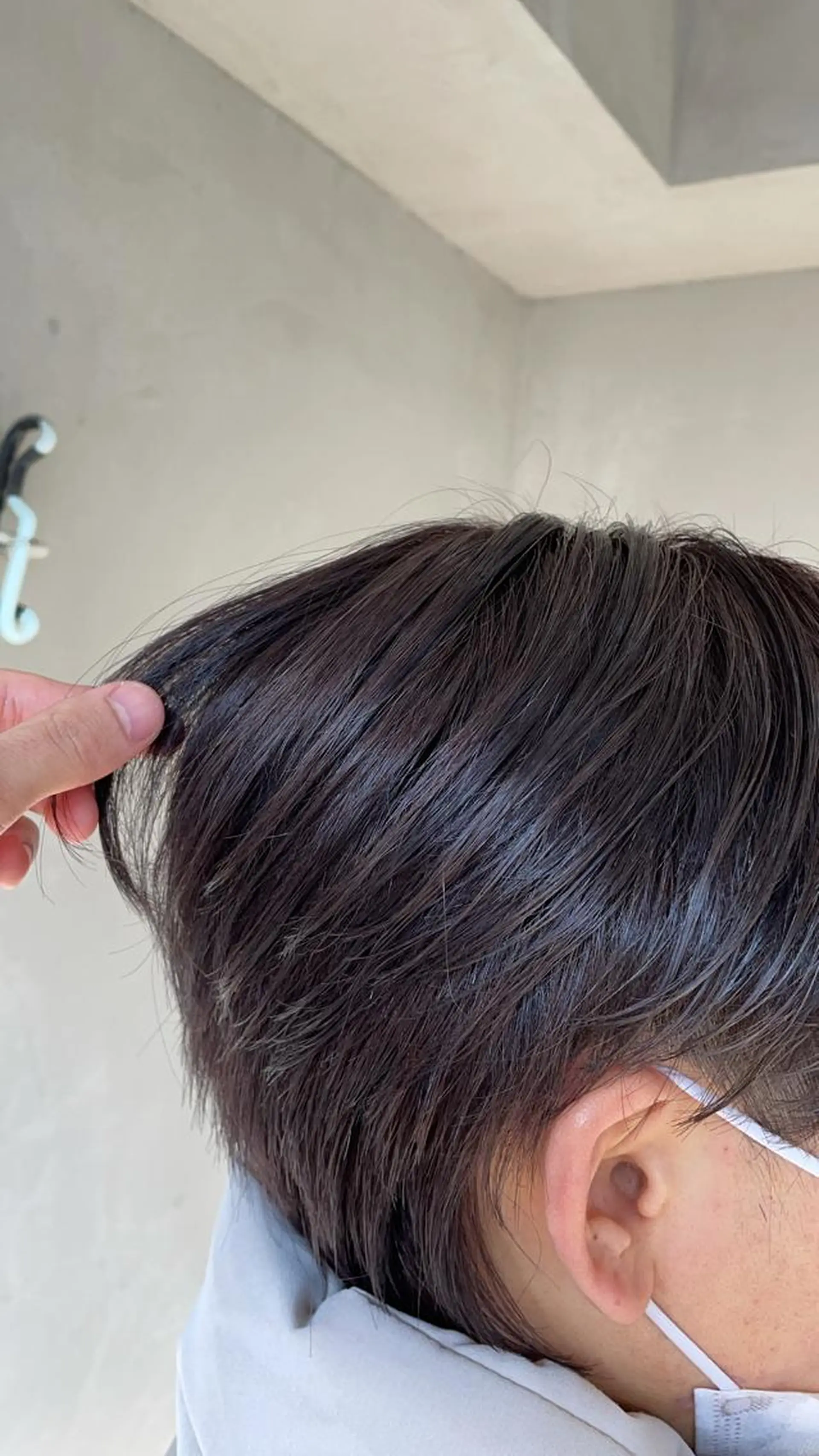 ショート パーマ トリートメント ヘアセット 新宿/韓国ヘア/ 髪質改善ストレートのヘアスタイル