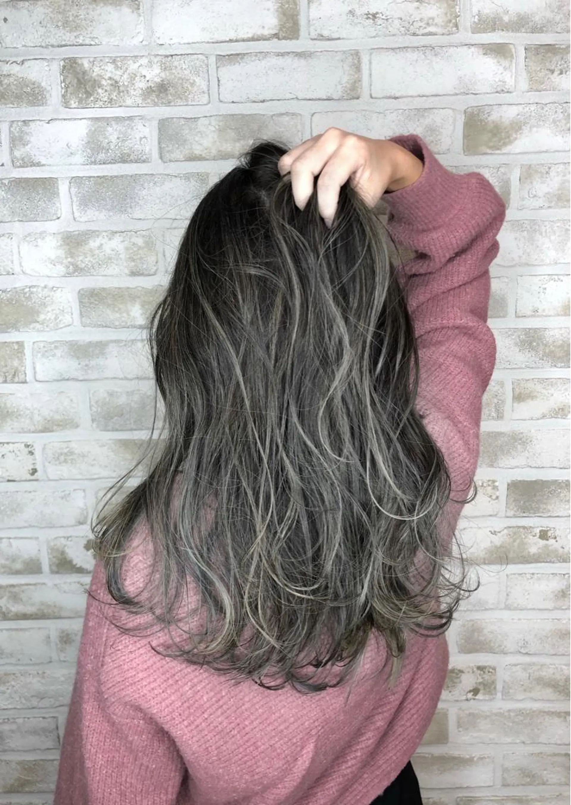 セミロング カラー ヘアアレンジ トッチ 艶髪髪質改善のヘアスタイル