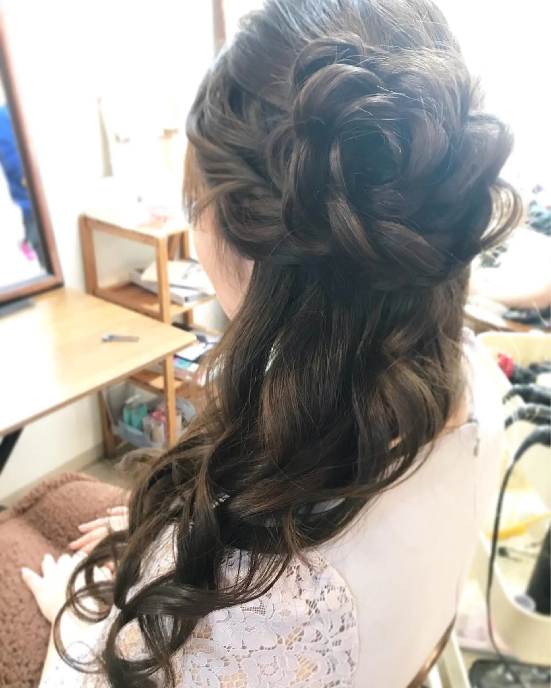 ミディアム ヘアアレンジ マツエク・マツパ ヘアセット 早朝✨ヘアセット 着付け/清水玲歌のヘアスタイル