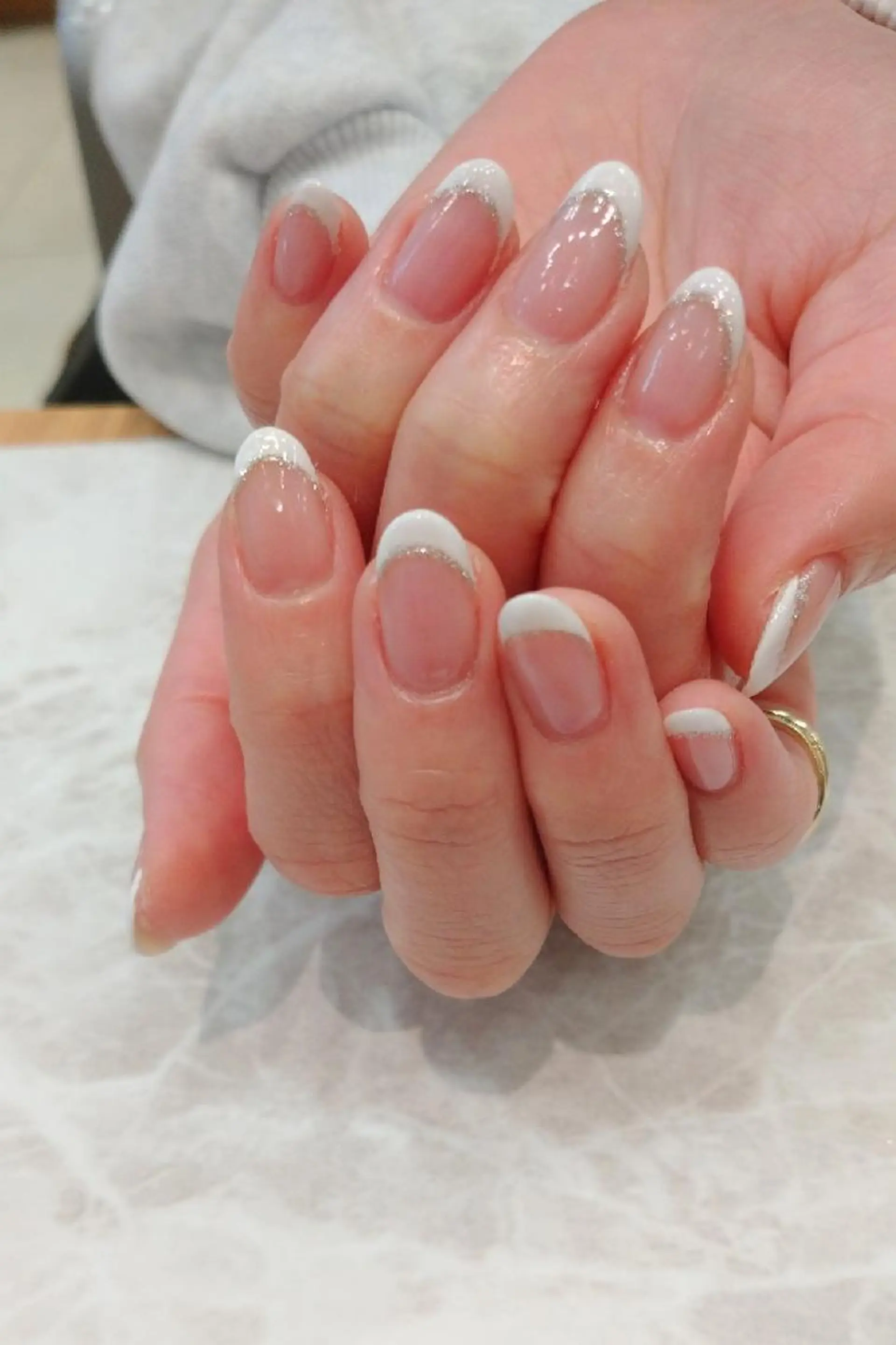 ネイル フレンチネイル 會田 瑠衣のネイルデザイン