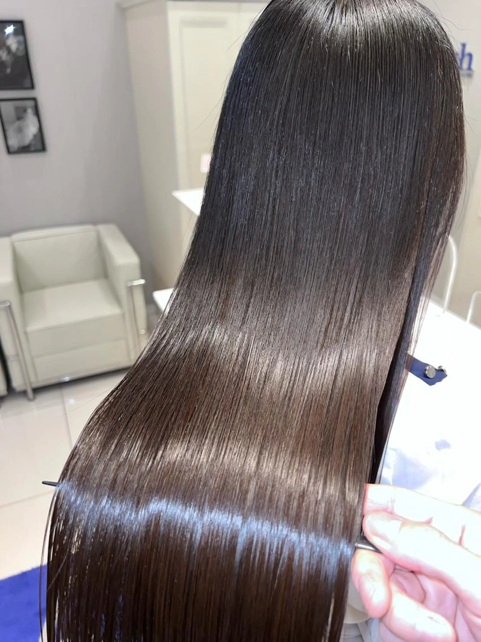 ロング カット トリートメント 縮毛矯正/髪質改善 /ブリーチ/東陽町✨のヘアスタイル