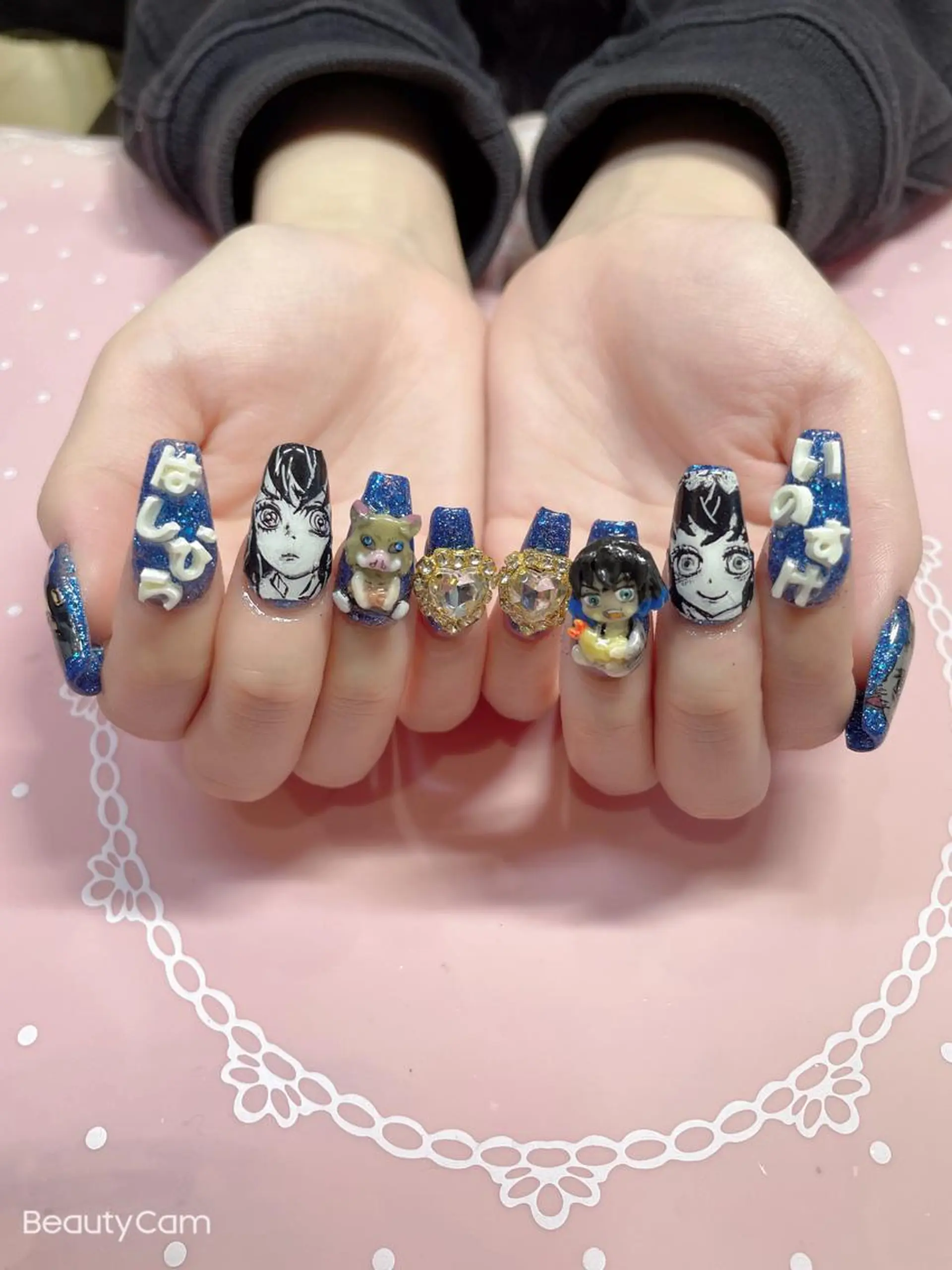 ミディアム ネイル ハンドネイル 《LB》ラブリエ Nail&eyeのマツエク・マツパデザイン