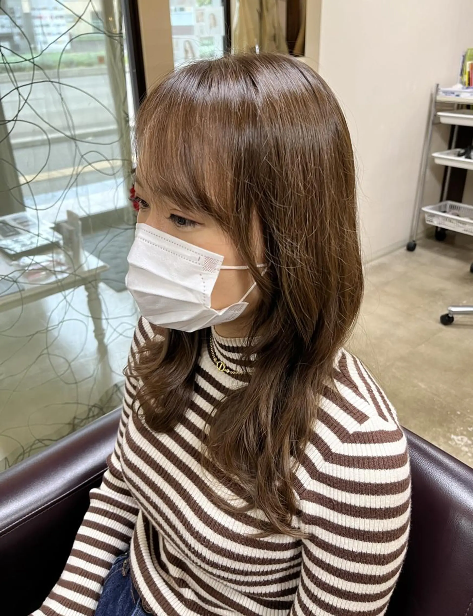 セミロング カット ヘアカラー トリートメント 澤崎 希望のヘアスタイル