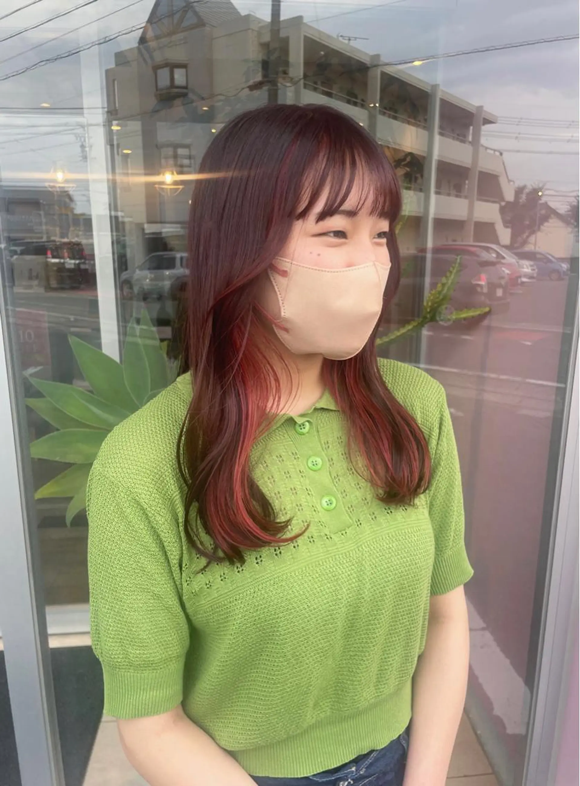 カラー ひなた ブリーチ/渋谷のヘアスタイル