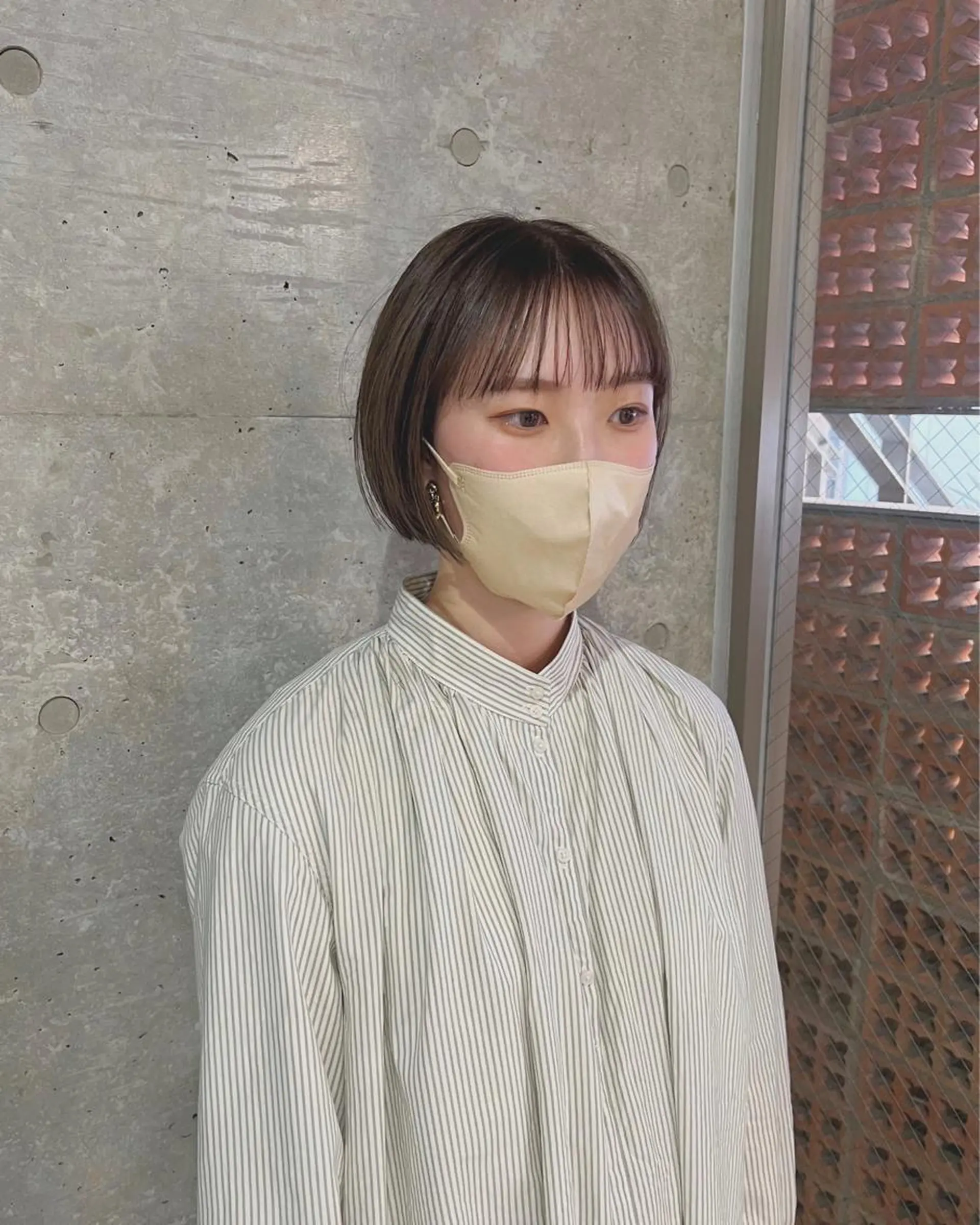 ショート カラー ボブパーマコテ巻き風 パーマNo1深江秀平のヘアスタイル