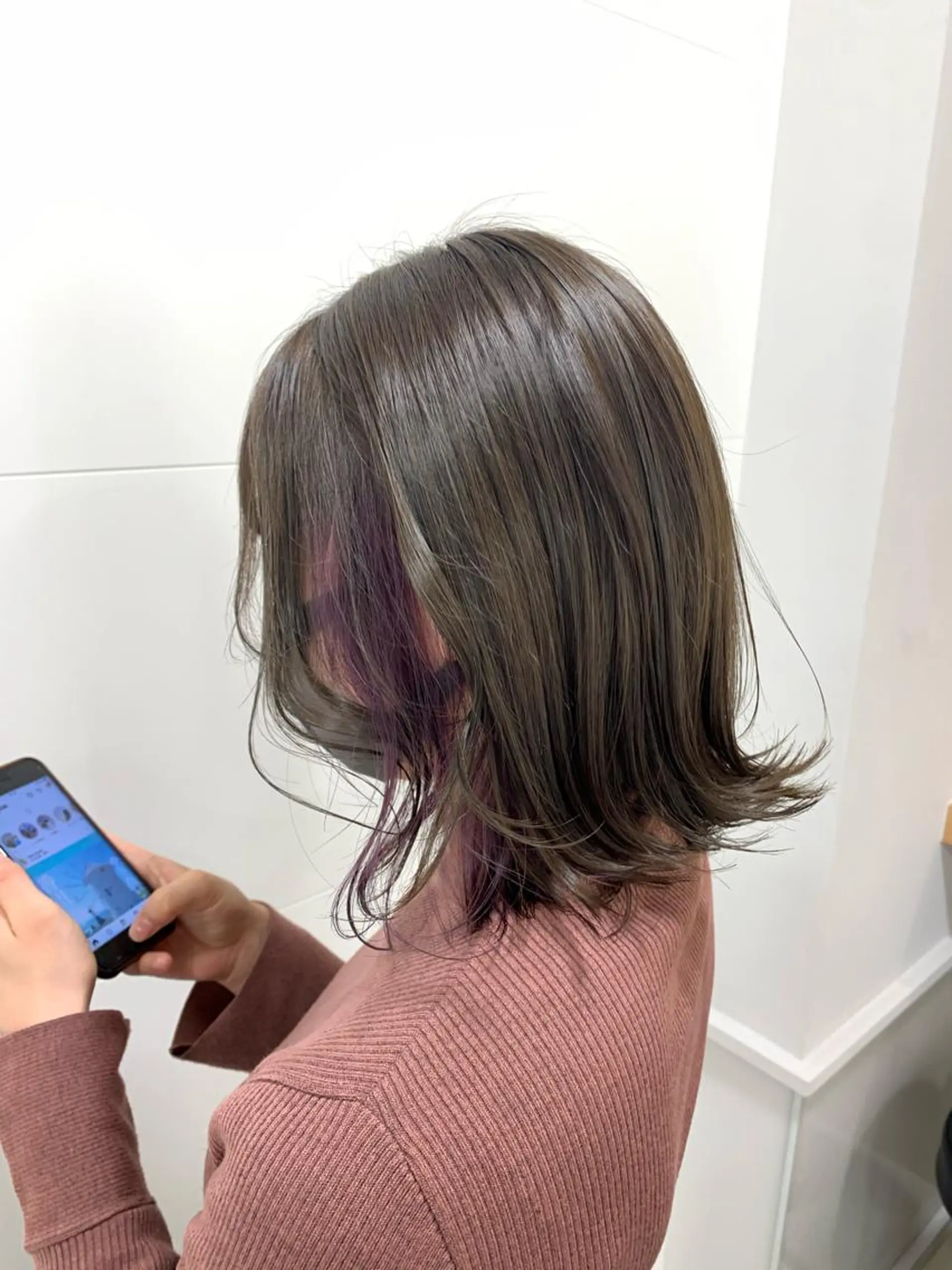 ミディアム カラー ヘアカラー 山下恋佳/矢場町/ ブリーチ/ショートのヘアスタイル