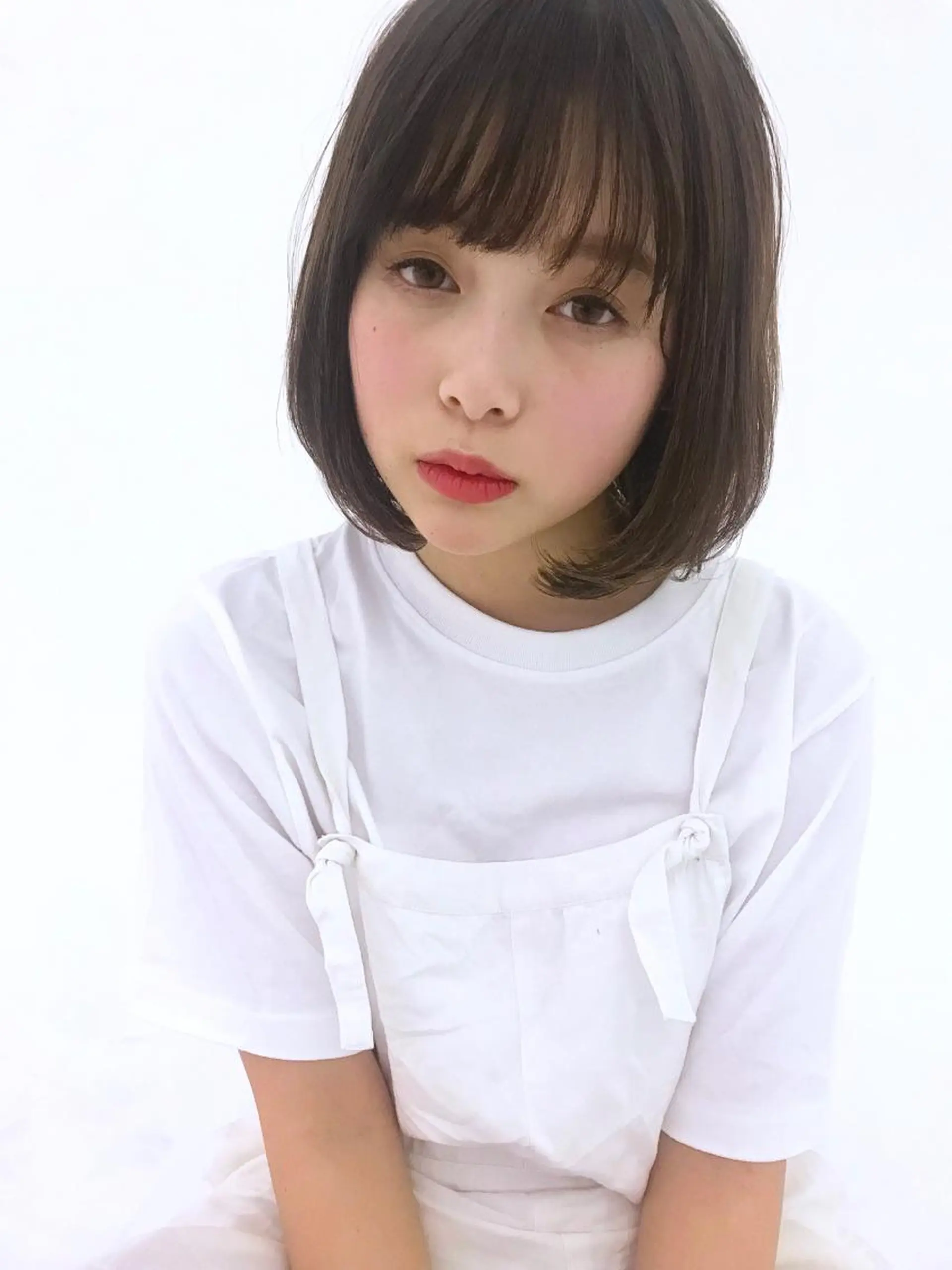 ミディアム カラー ヘアアレンジ ボブ ai あいのヘアスタイル