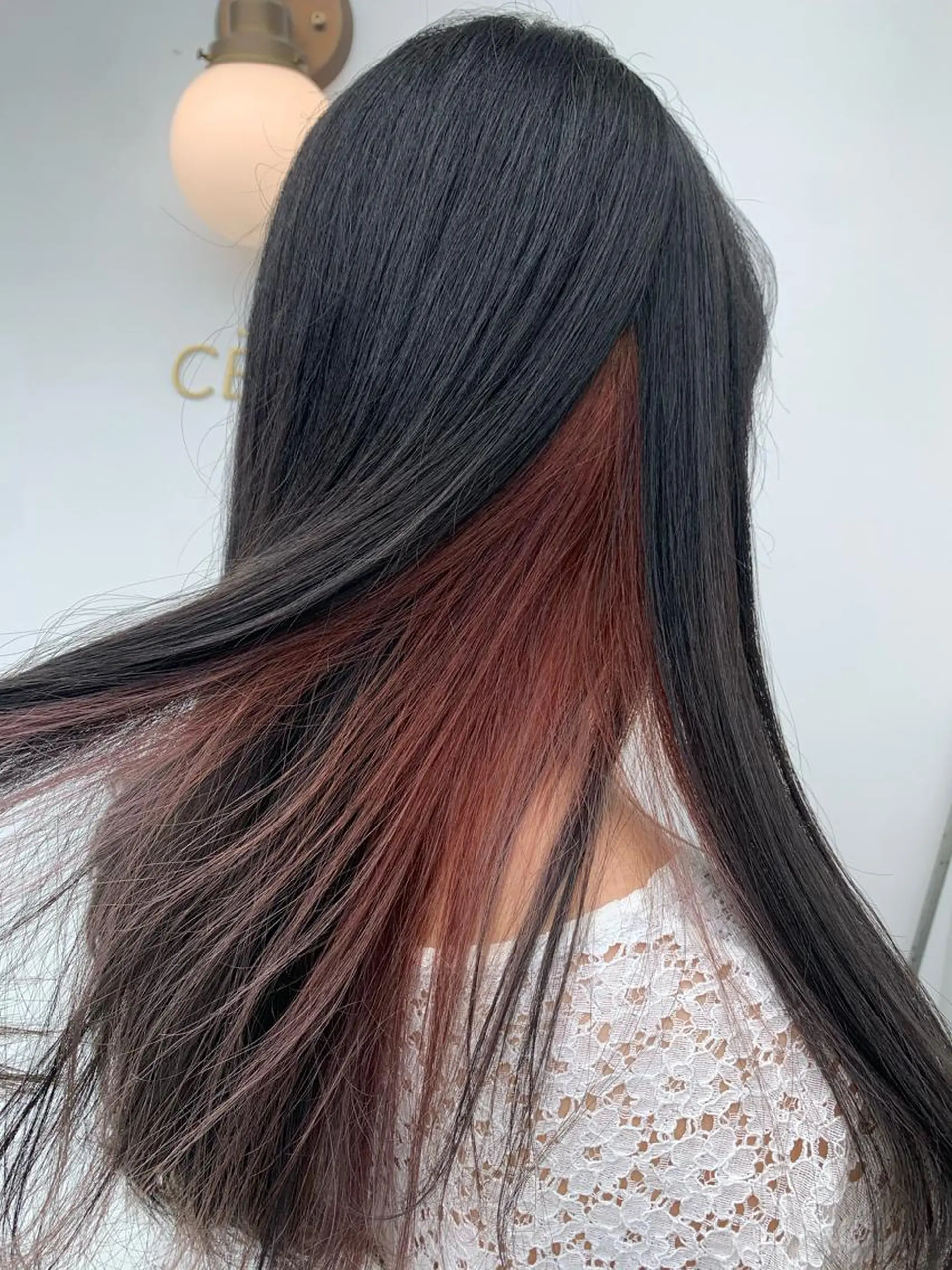 セミロング カラー グレージュ インナーカラー ラベンダーカラー ラベンダーグレージュ ラベンダーグレー 中目黒🌼 🌼ハナのヘアスタイル