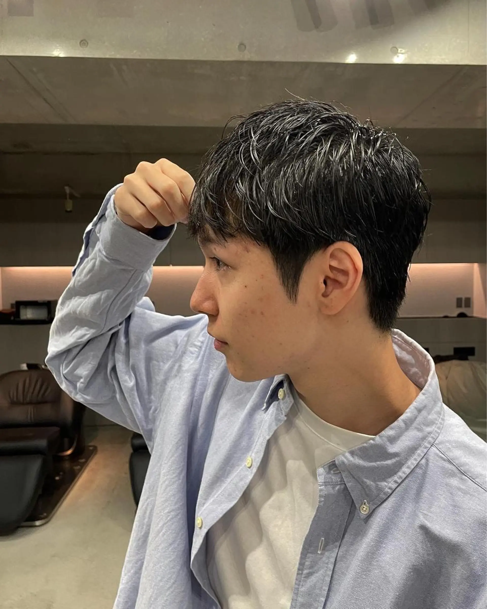 ショート メンズ カット 吉田一輝 外国人パーマのヘアスタイル