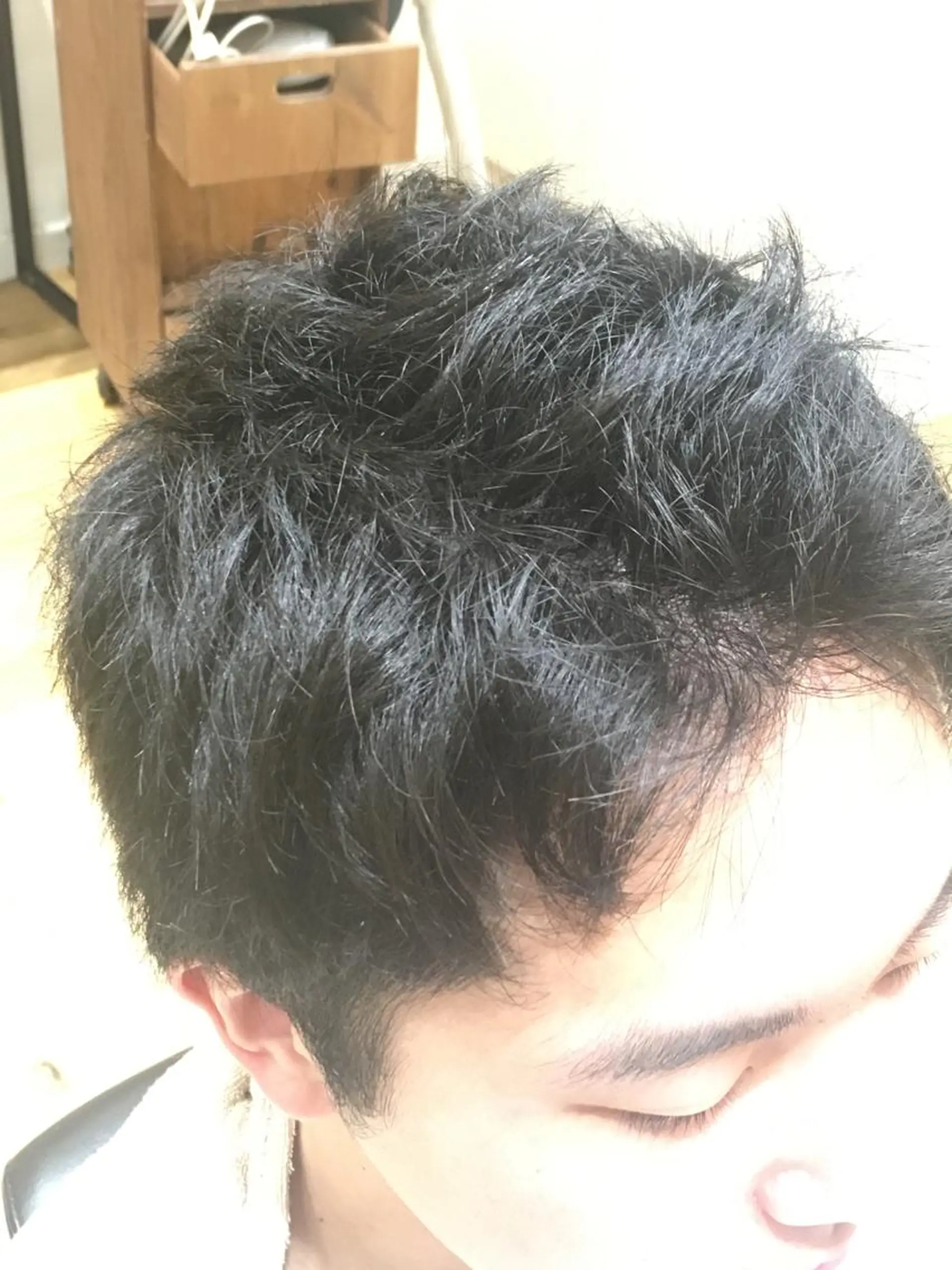 ショート メンズパーマ 堤　生智のヘアスタイル