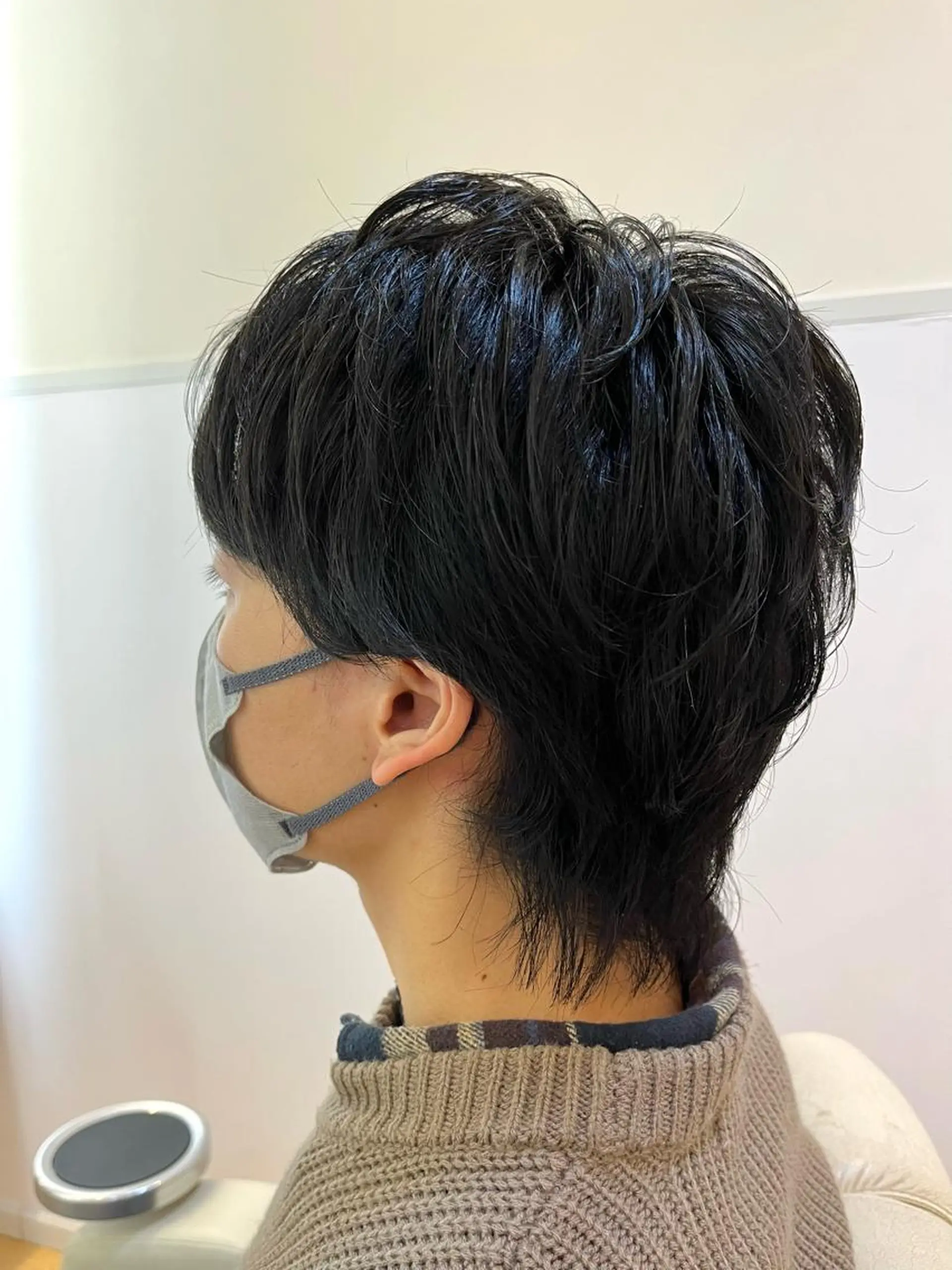 ショート パーマ メンズ メンズパーマ メンズウルフカット 髪質改善 縮毛矯正 トリートメント 後藤 瑞季のヘアスタイル