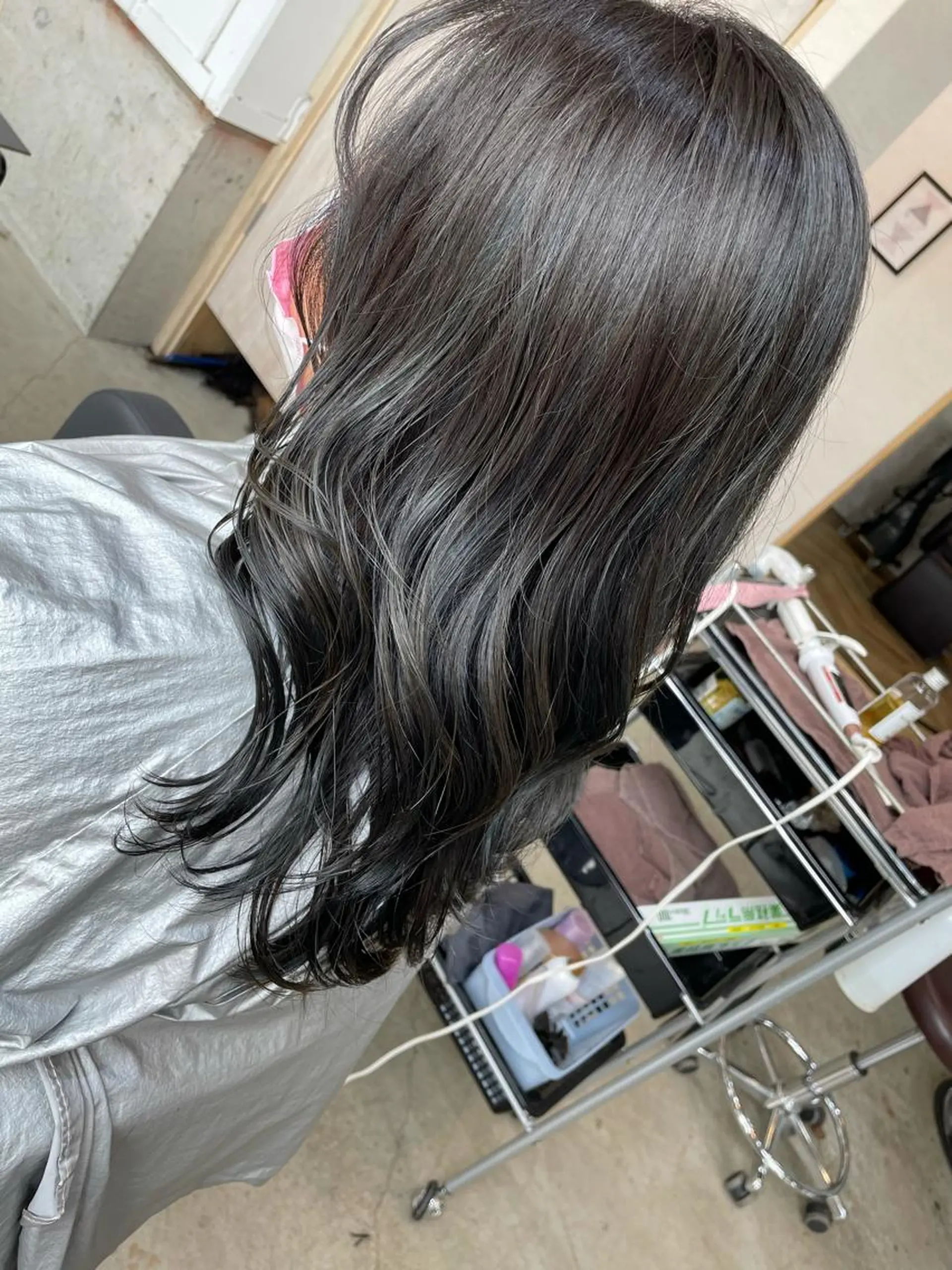 セミロング カラー 透明感カラー ハイライトカラー イルミナカラー ハイライト ♡ yumaのヘアスタイル
