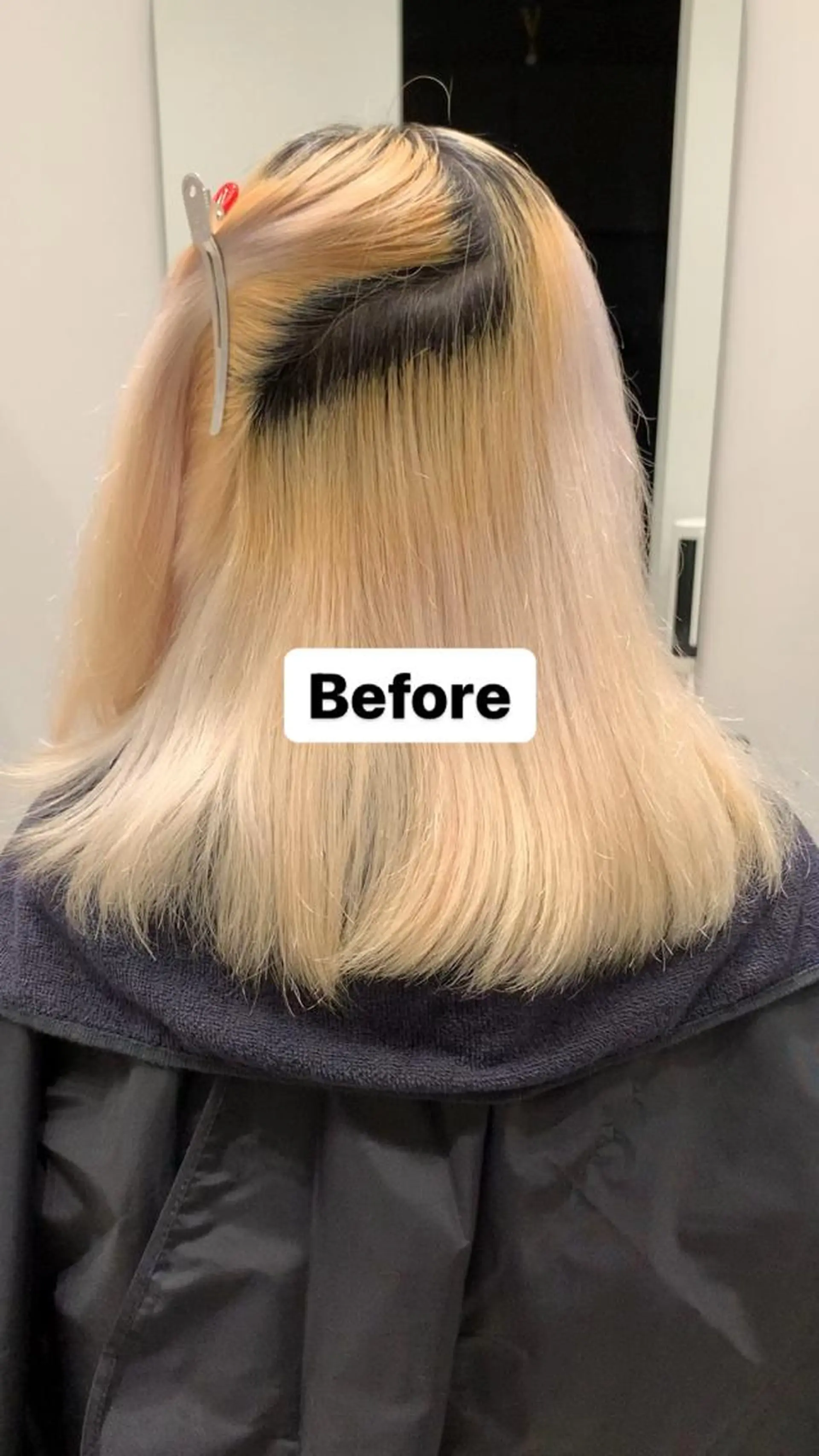 ミディアム カラー カット ヘアカラー トリートメント れい🫧 ハイトーン特化のヘアスタイル