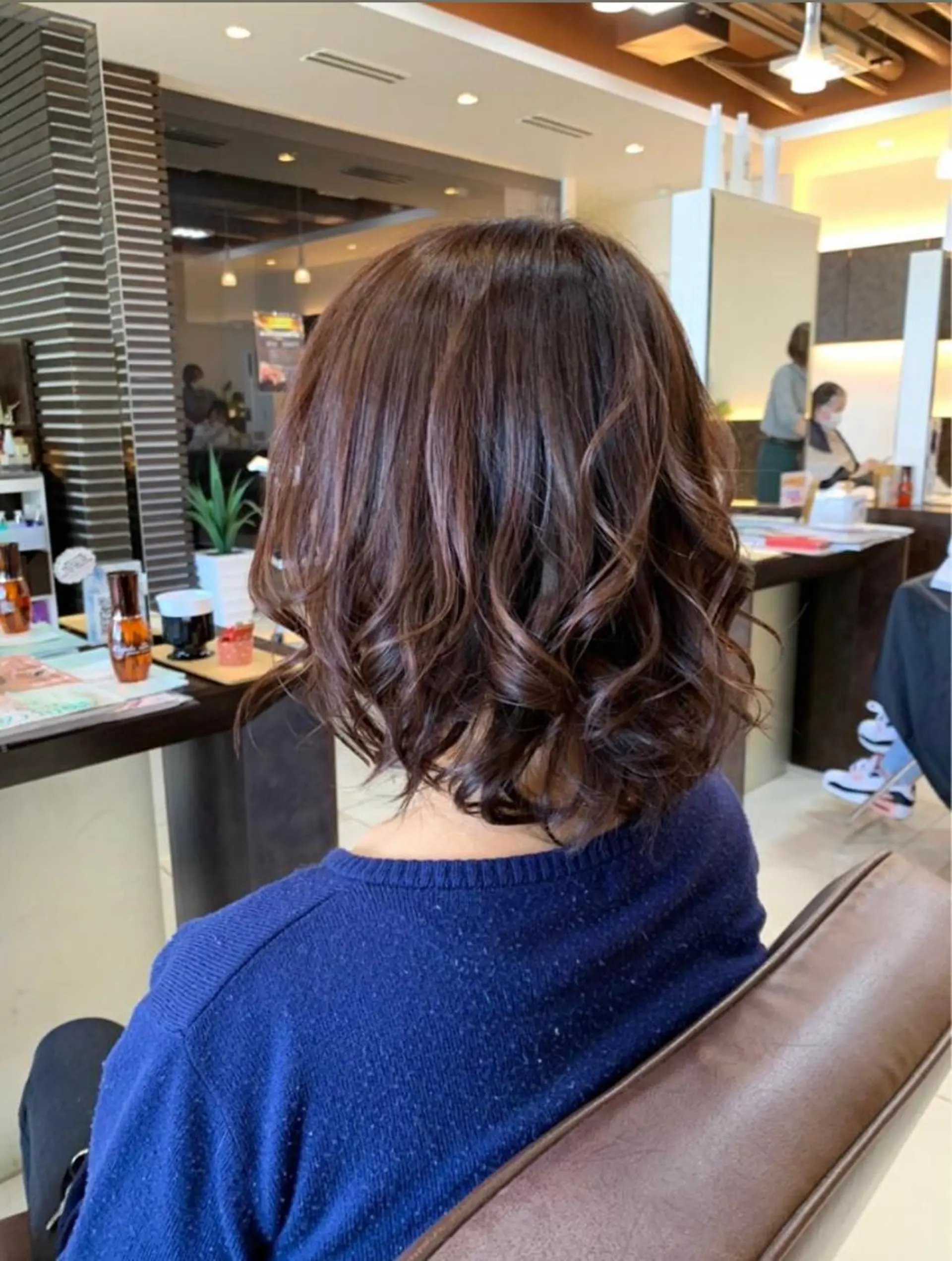 ミディアム パーマ 静岡/草薙パーマ メンズバレイヤージュのヘアスタイル