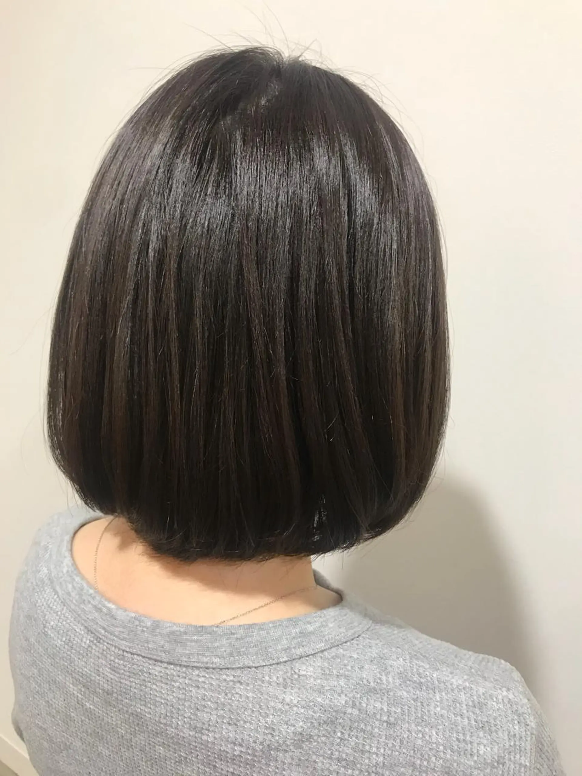 ミディアム カラー 暖色カラー🍊 ボブ🌿顔周りcutのヘアスタイル