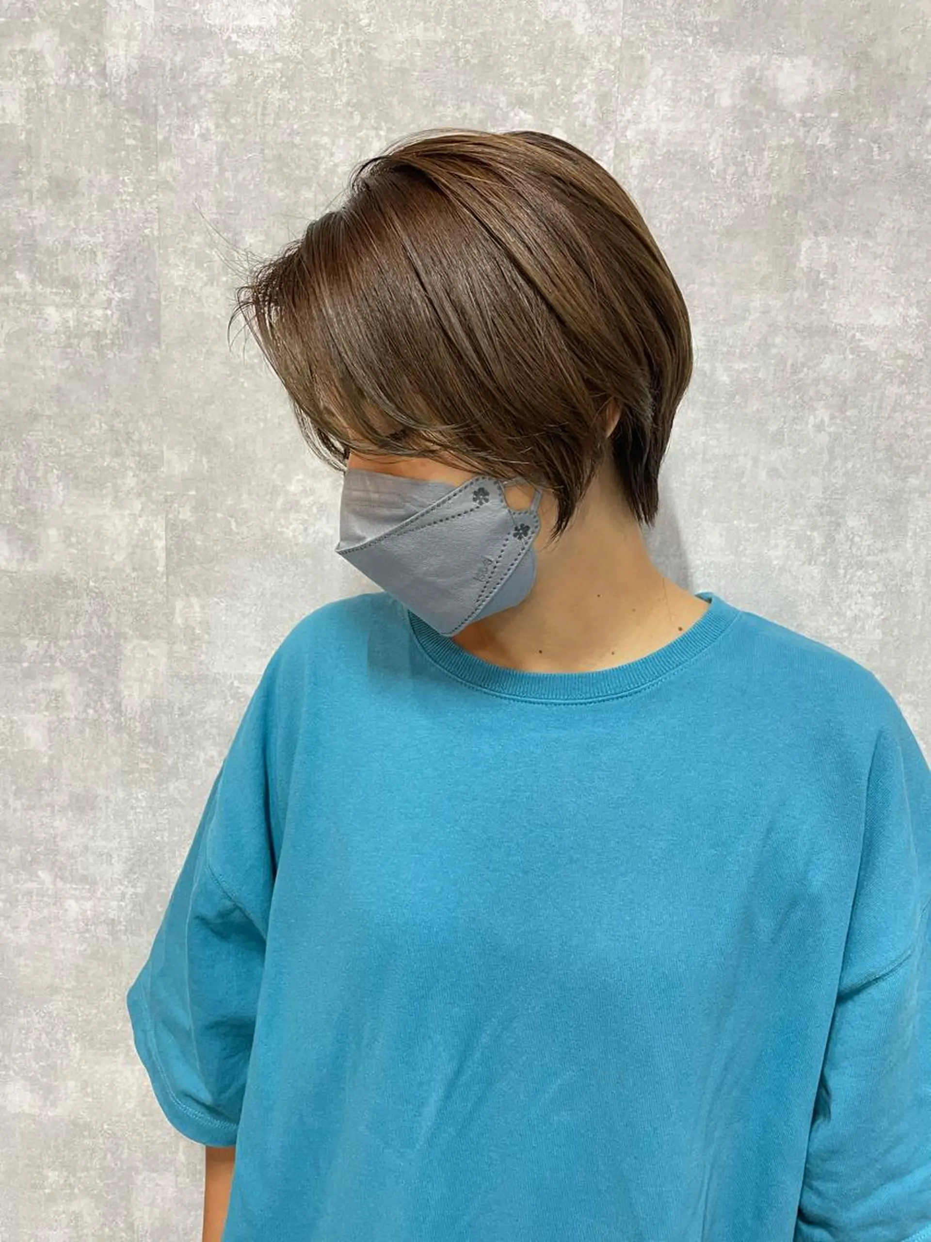 ショート 切りっぱなしボブ ショートボブ ハンサムショート 丸みショート アッシュ C’LD hair  produce /シールドヘア所属・モテ髪/ボブ/ショー ト/アダチフウトのヘアスタイル