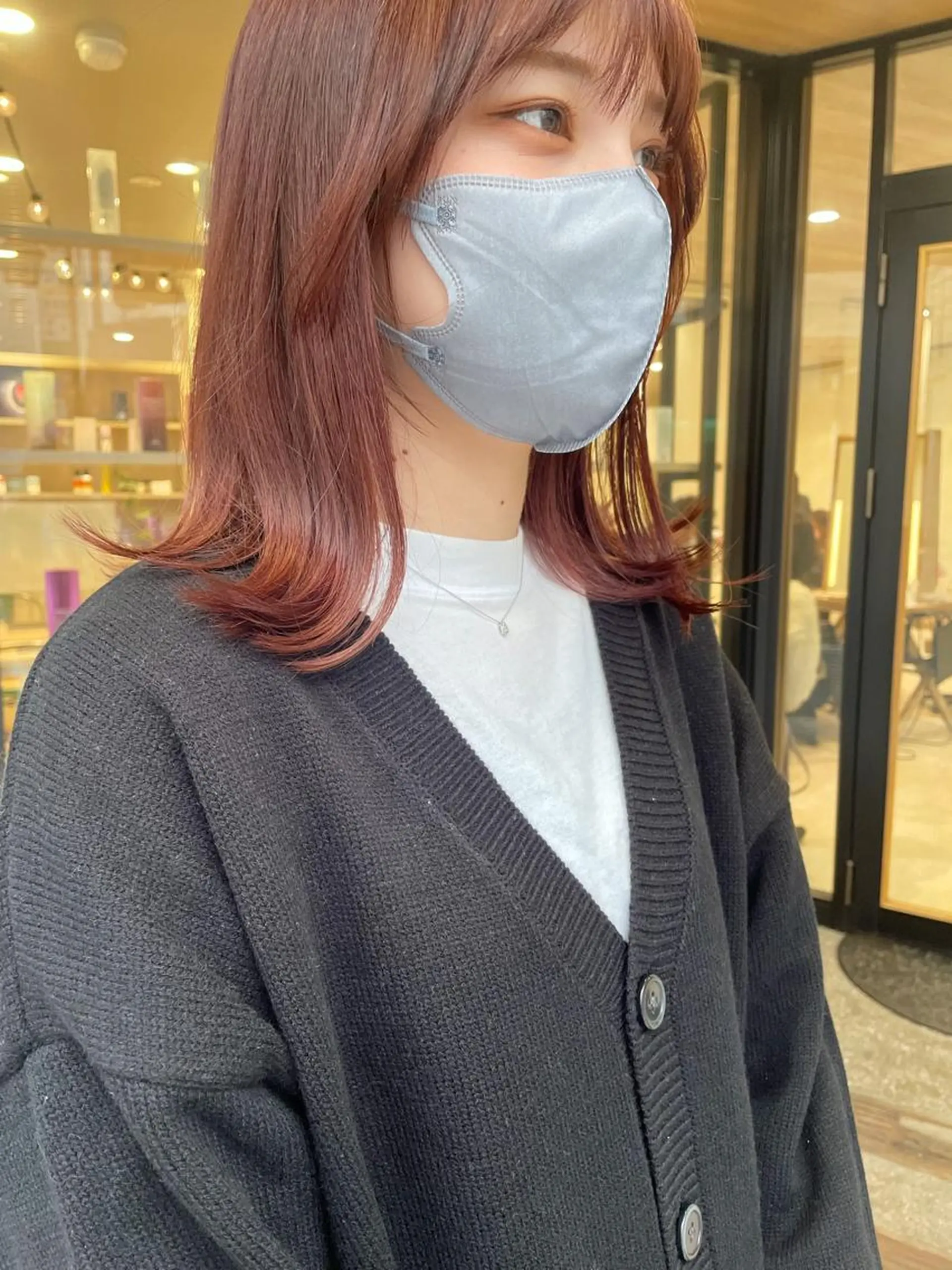 ミディアム ヘアカラー haru/レイヤー/ ウルフのヘアスタイル