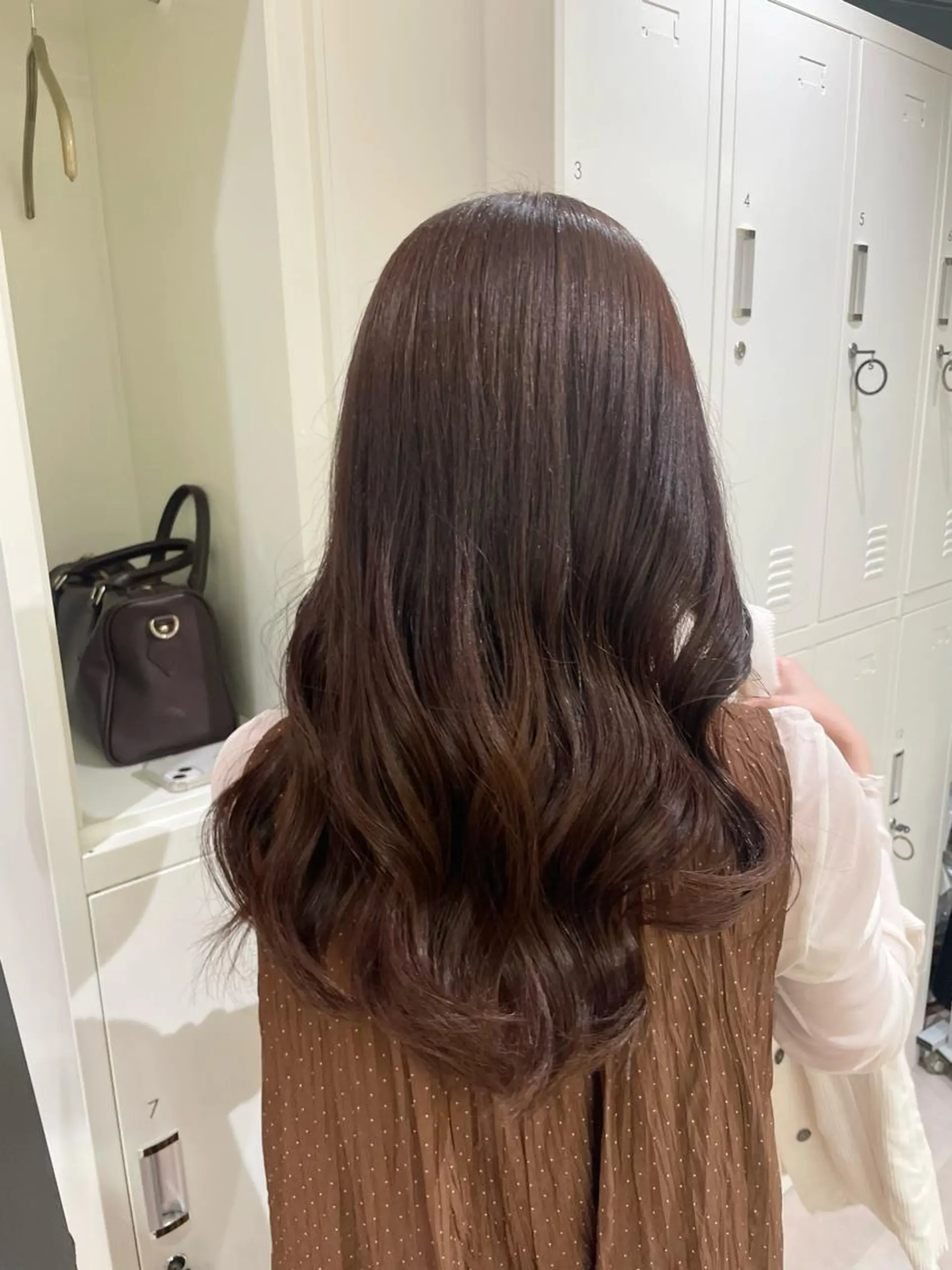 ロング カラー ベージュカラー ブリーチ ココアベージュ ブリーチなしカラー ヘアカラー 野町好花 レイヤー/髪質改善のヘアスタイル