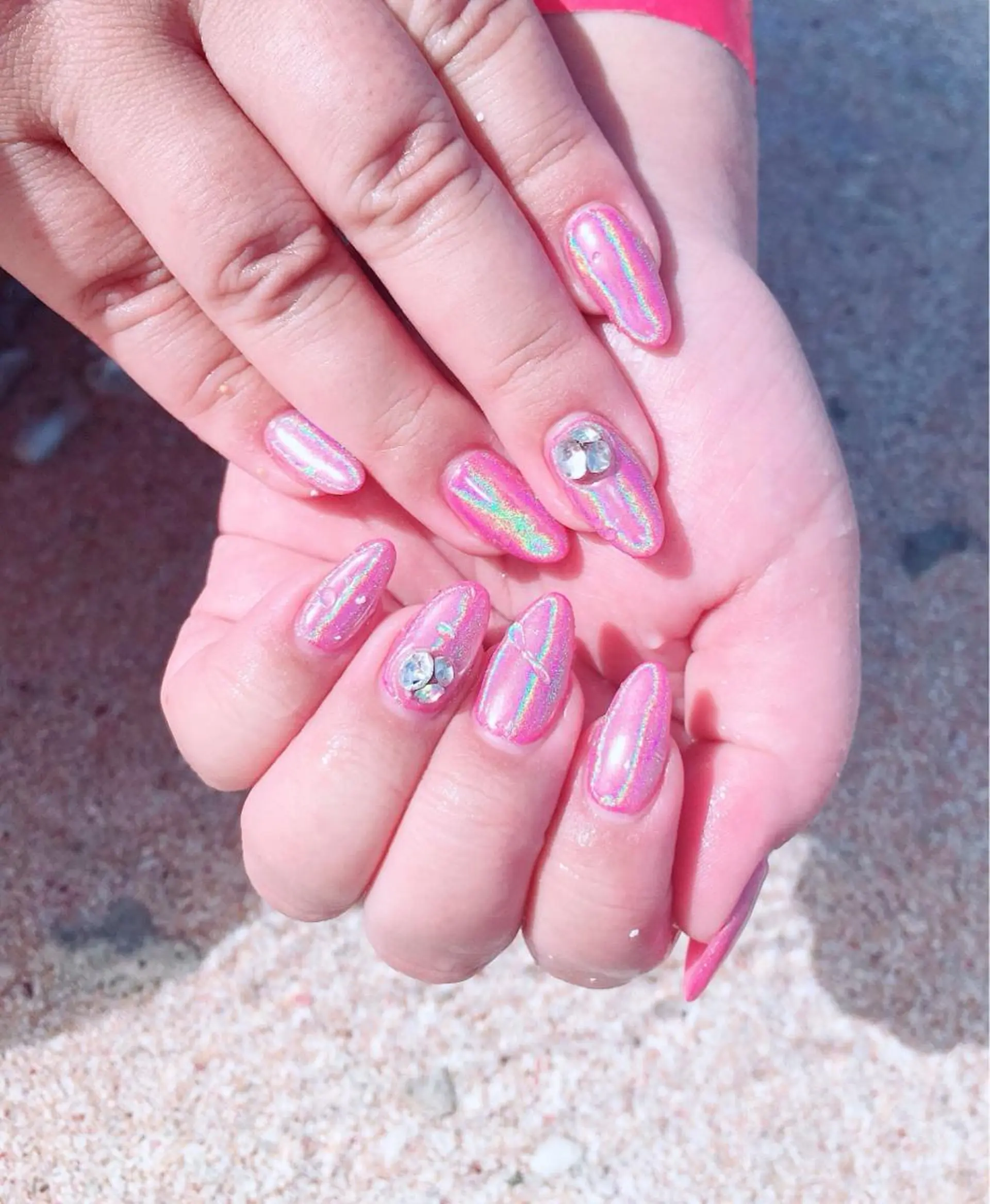 ネイル ピンク Nail Salon S-Traumのネイルデザイン