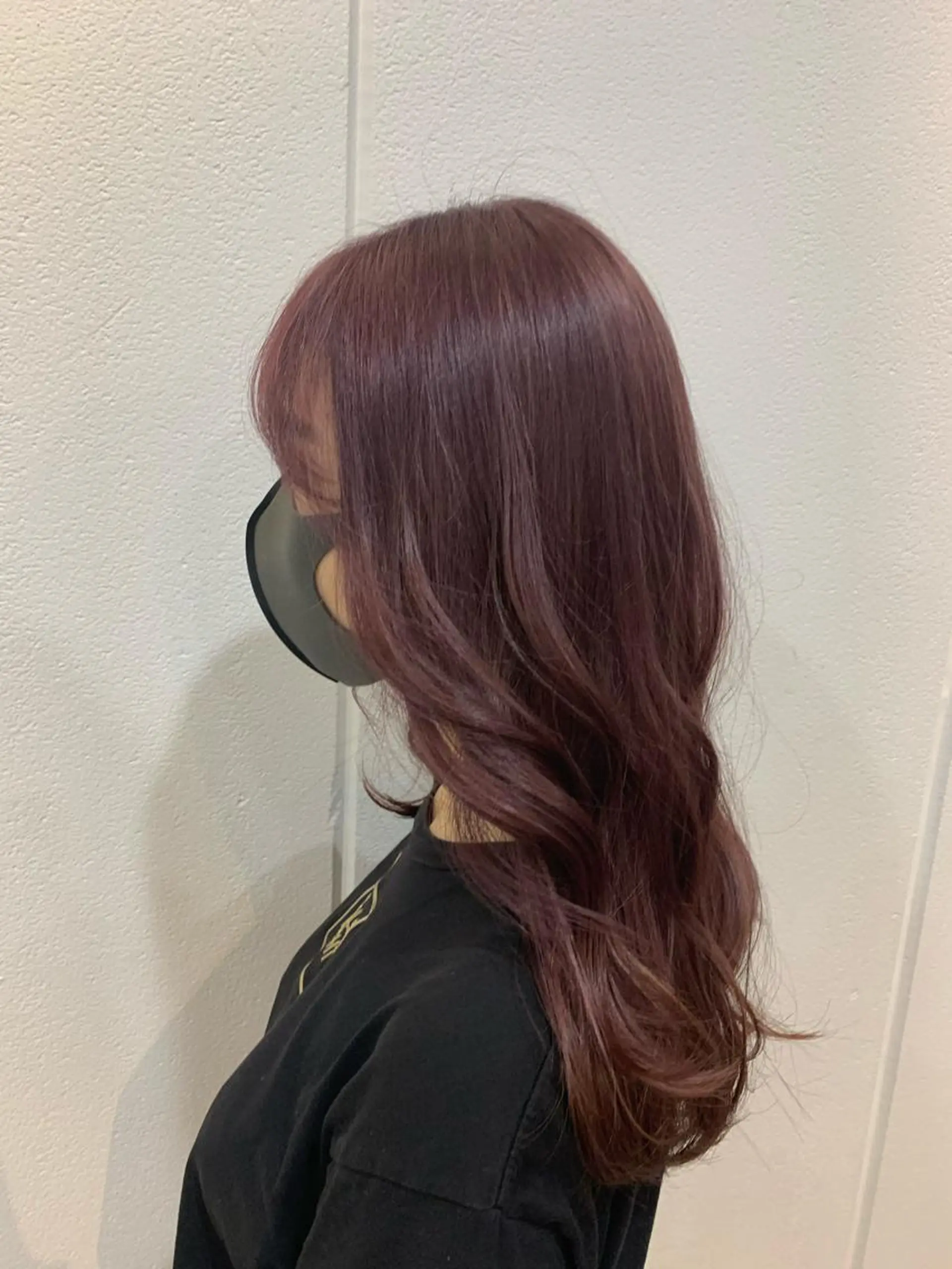 ロング カラー ピンクカラー Lolonois梅田 /Okazaki:)のヘアスタイル