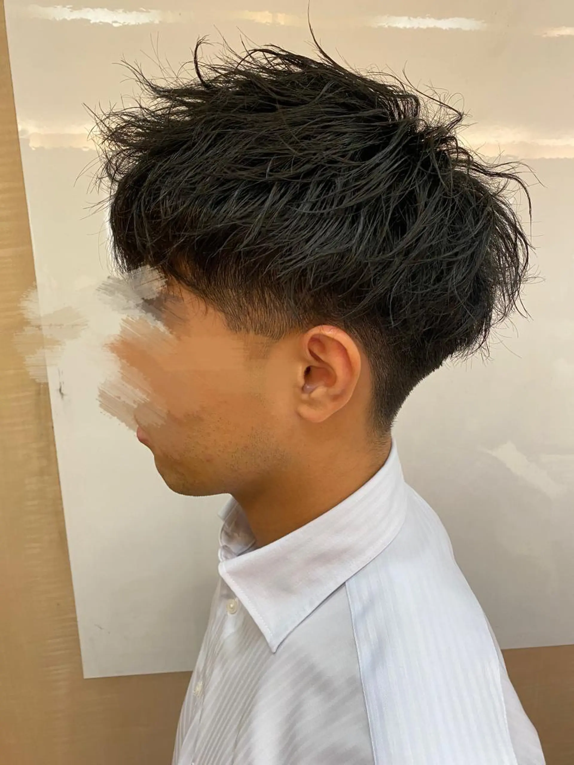 ミディアム パーマ メンズ ミディアムパーマ メンズパーマ スパイラルパーマ 田中 美穂のヘアスタイル