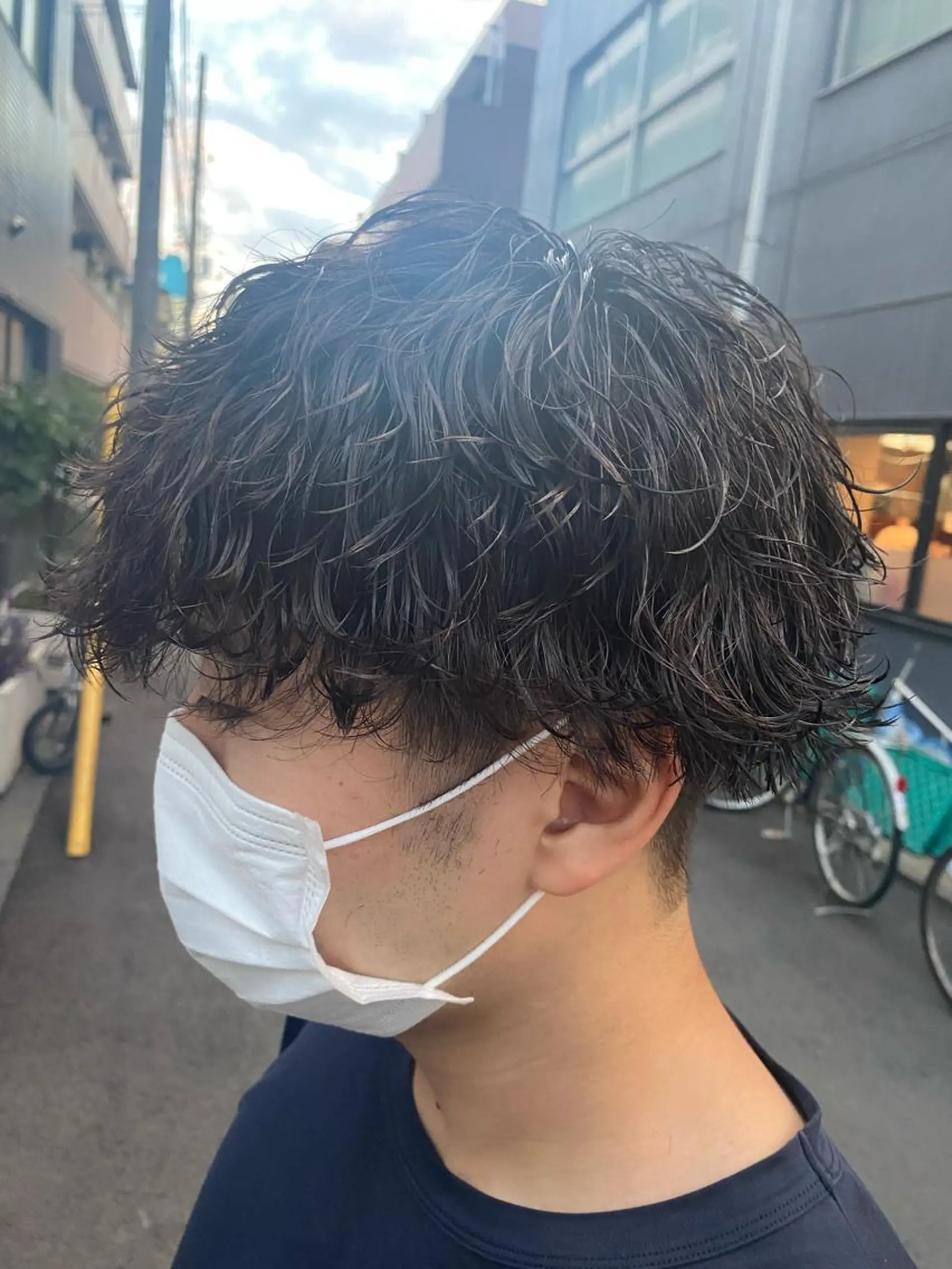 パーマ メンズ カット パーマ ヘアセット メンズブリーチカラー /パーマ ごーた立川のヘアスタイル
