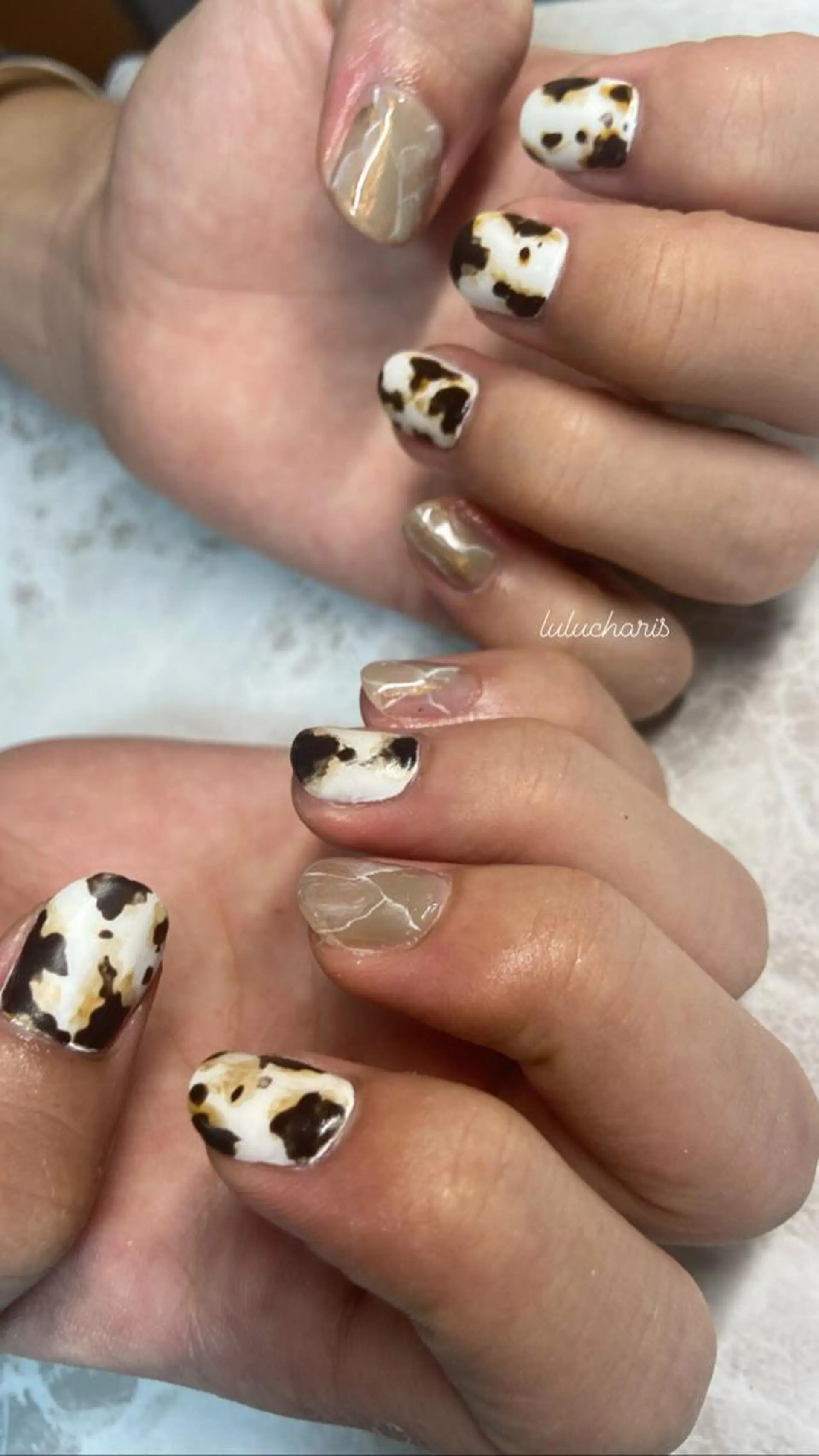 ネイル アニマル柄 lulucharis nailのネイルデザイン