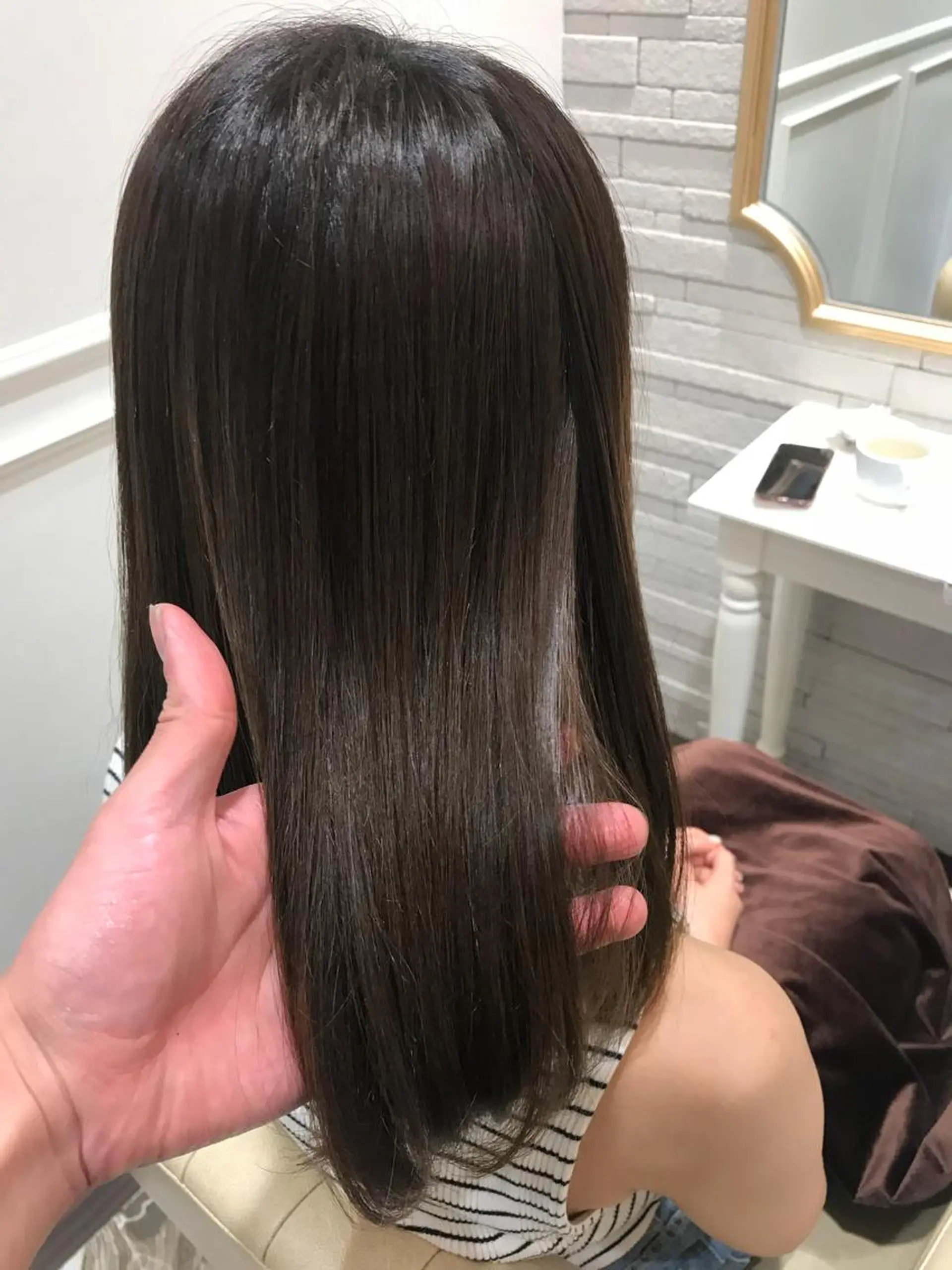 ロング 縮毛矯正 カット ヘアカラー トリートメント 韓国ヘア×髪質改善 ⭐️谷遼平⭐️のヘアスタイル