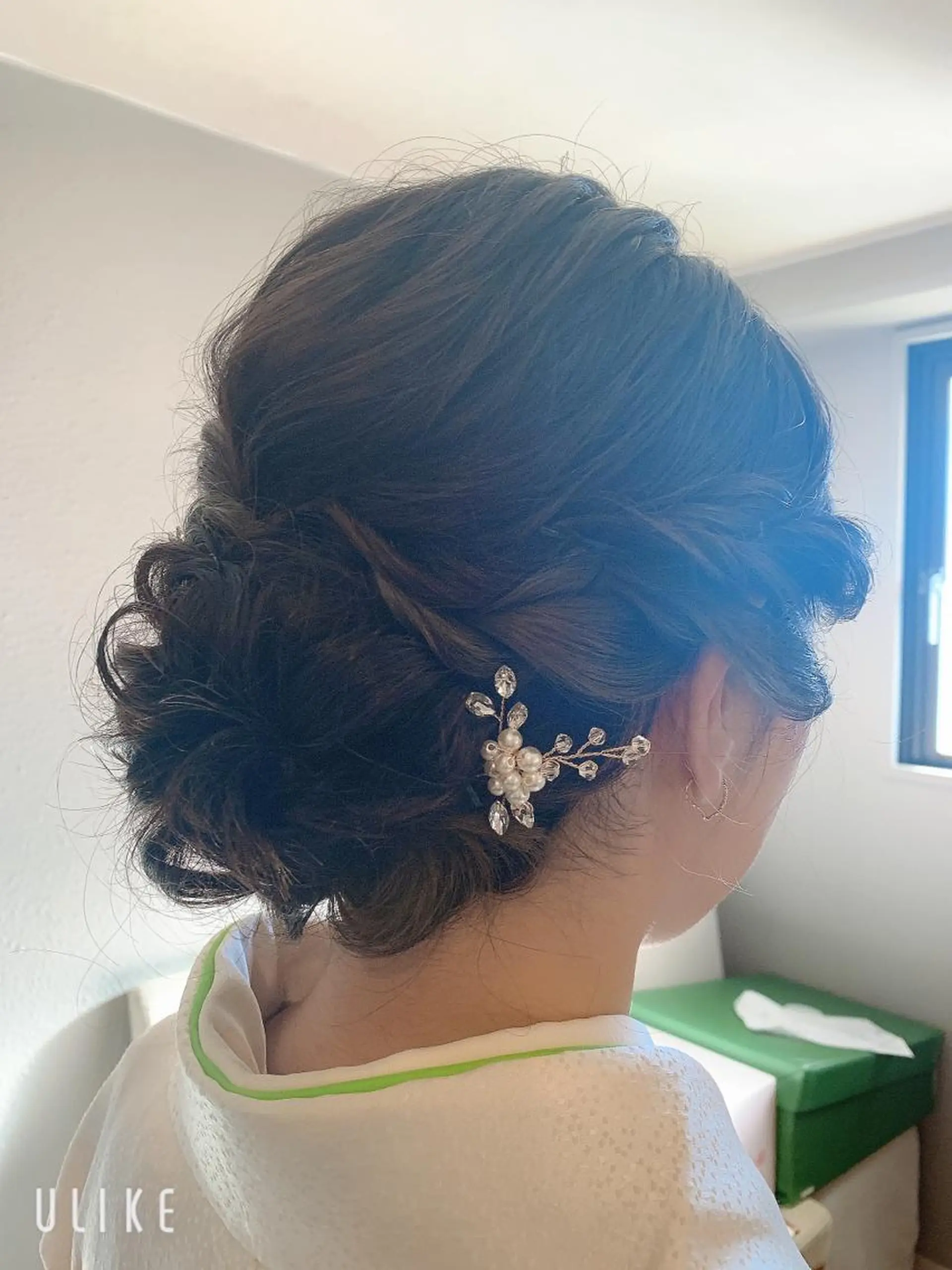 セミロング ヘアアレンジ 着物ヘア saki🌷 Emmyのマツエク・マツパデザイン