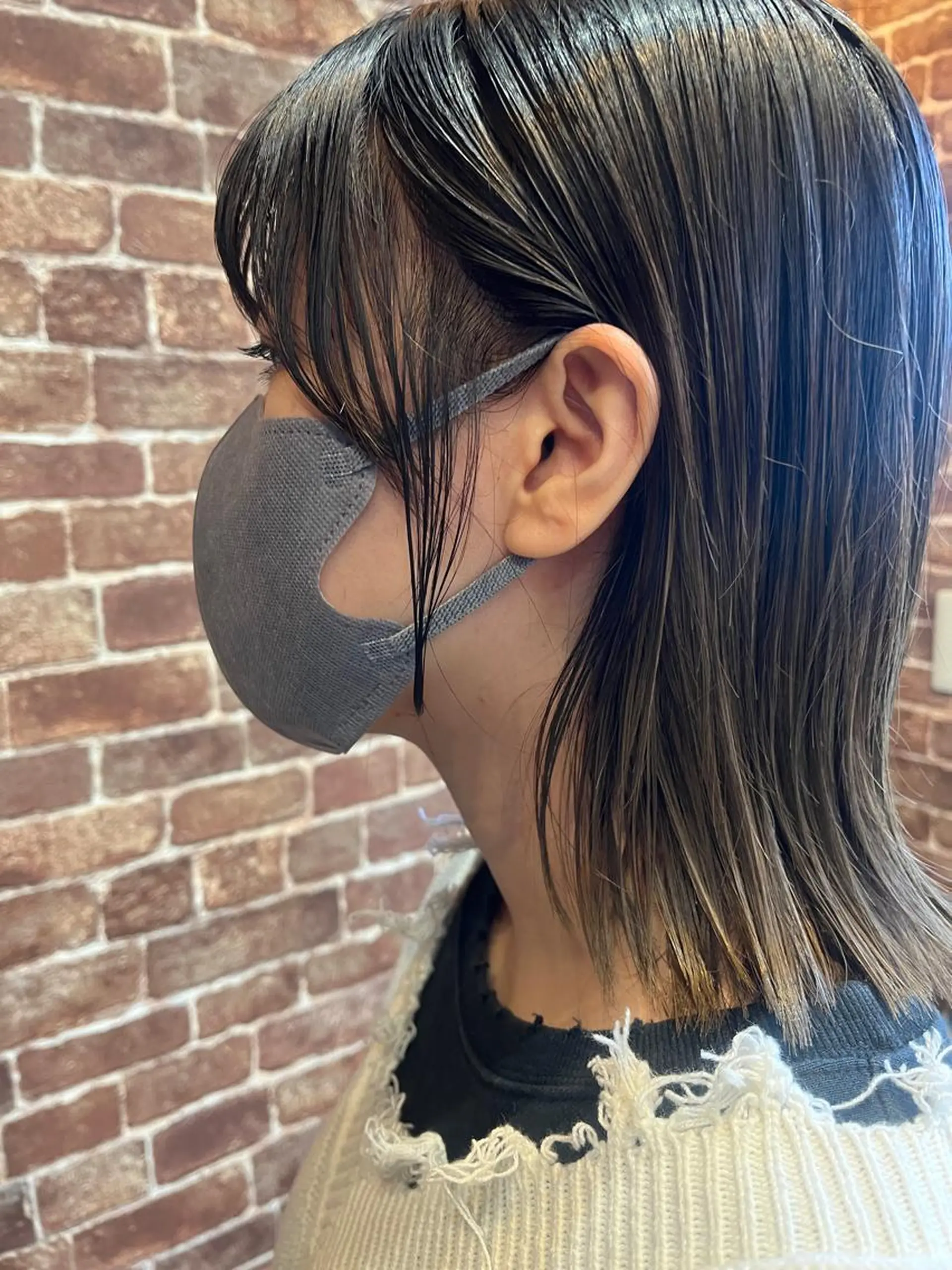 ミディアム カラー パーマ ヘアアレンジ メンズ ネイル マツエク・マツパ アイブロウ メンズブリーチ メンズハイライト メンズインナーカラー メンズ韓国風 ブリーチ 久木原 ゆりのヘアスタイル