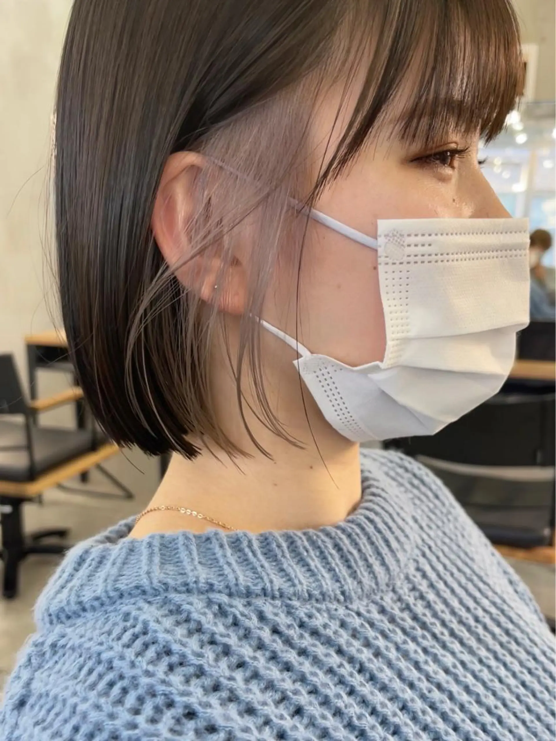 ミディアム カラー カット ヘアカラー トリートメント ブリーチダブルカラー 【koide】のヘアスタイル