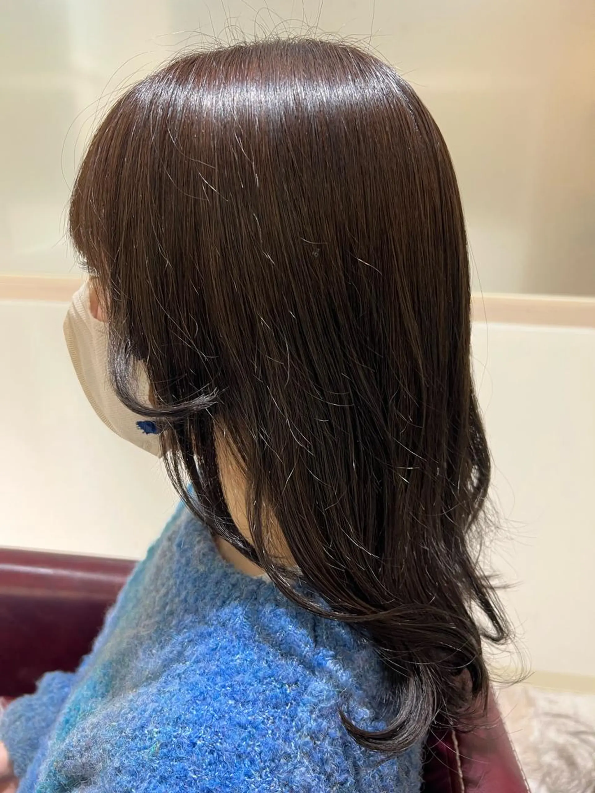 ロング カラー グレージュ 韓国風ヘア カット ヘアカラー トリートメント ヘッドスパ 🥣🫧‪艶カラー 🦋アカマ ミユ🦋のヘアスタイル