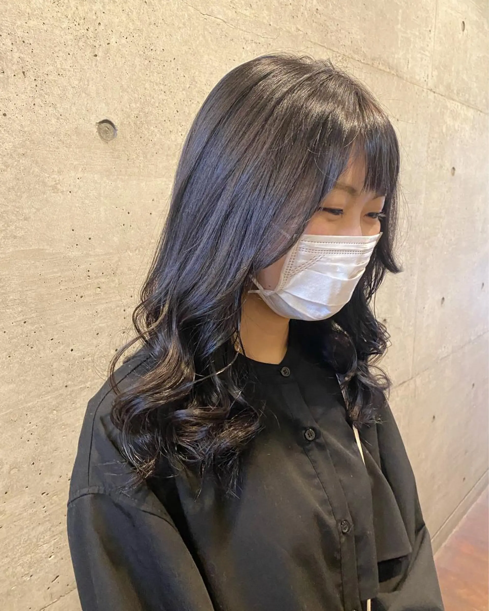 ロング カラー 後藤紗英/髪質改善 /オリーブベージュのヘアスタイル