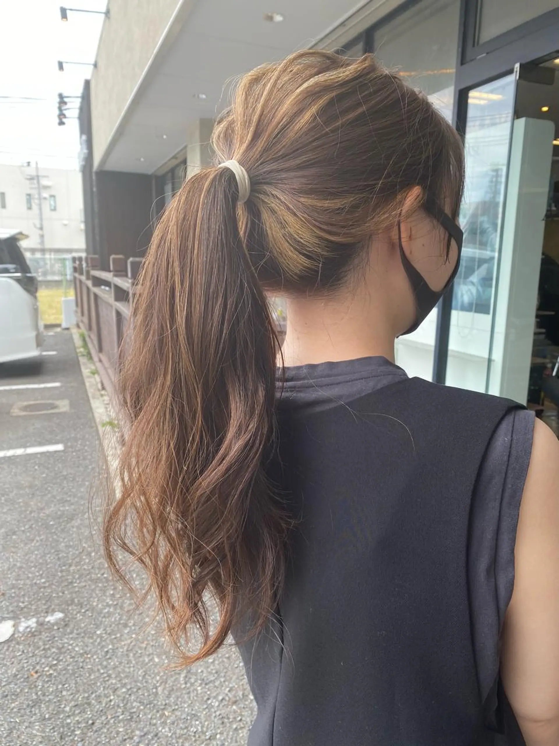 ロング カラー ハイライトカラー ハイライト カット ヘアカラー トリートメント デザインカラー🌈 高木リョウのヘアスタイル