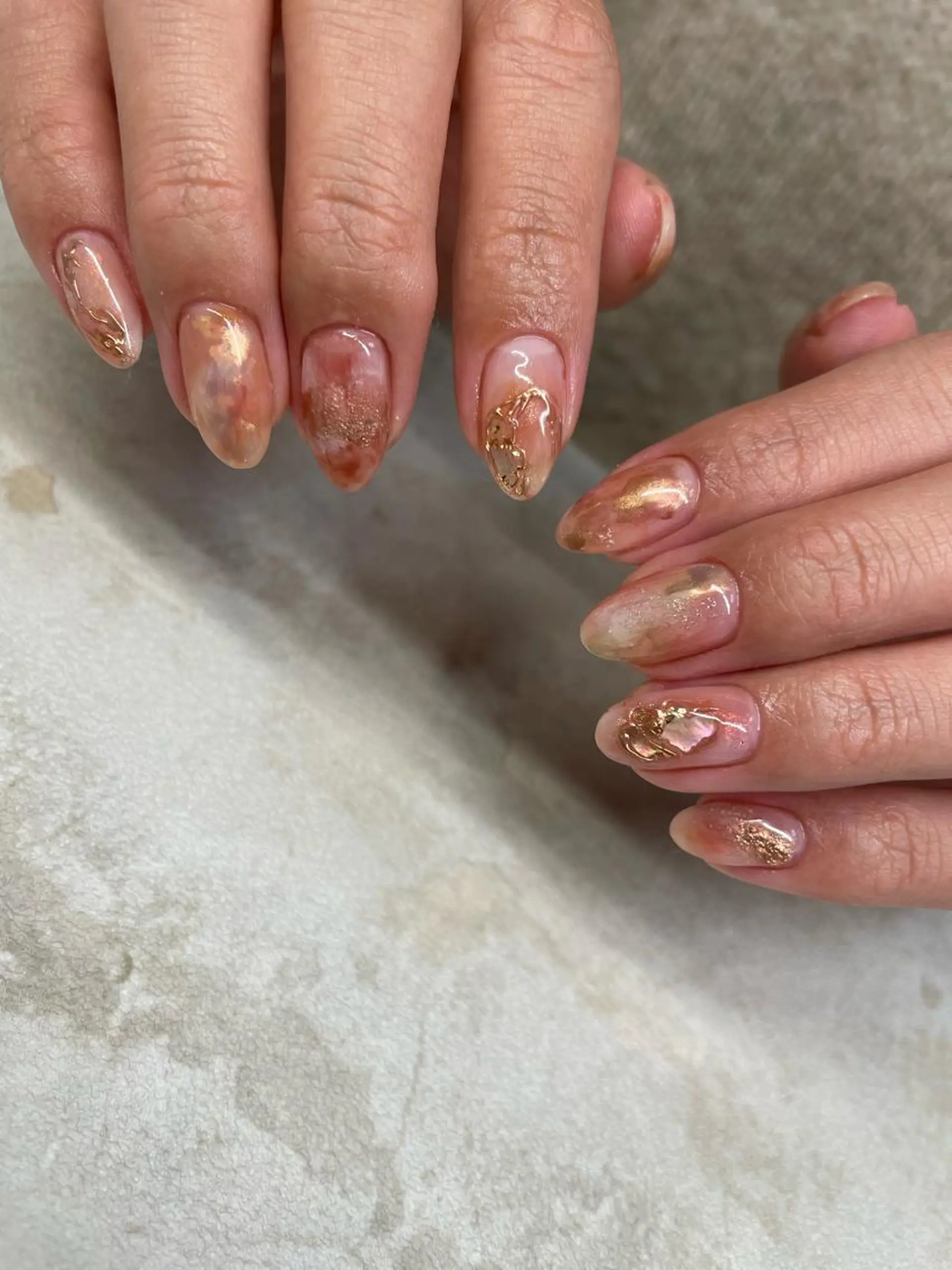 ロング カラー ヘアアレンジ キッズ ネイル マツエク・マツパ アイブロウ 福田 加奈のネイルデザイン