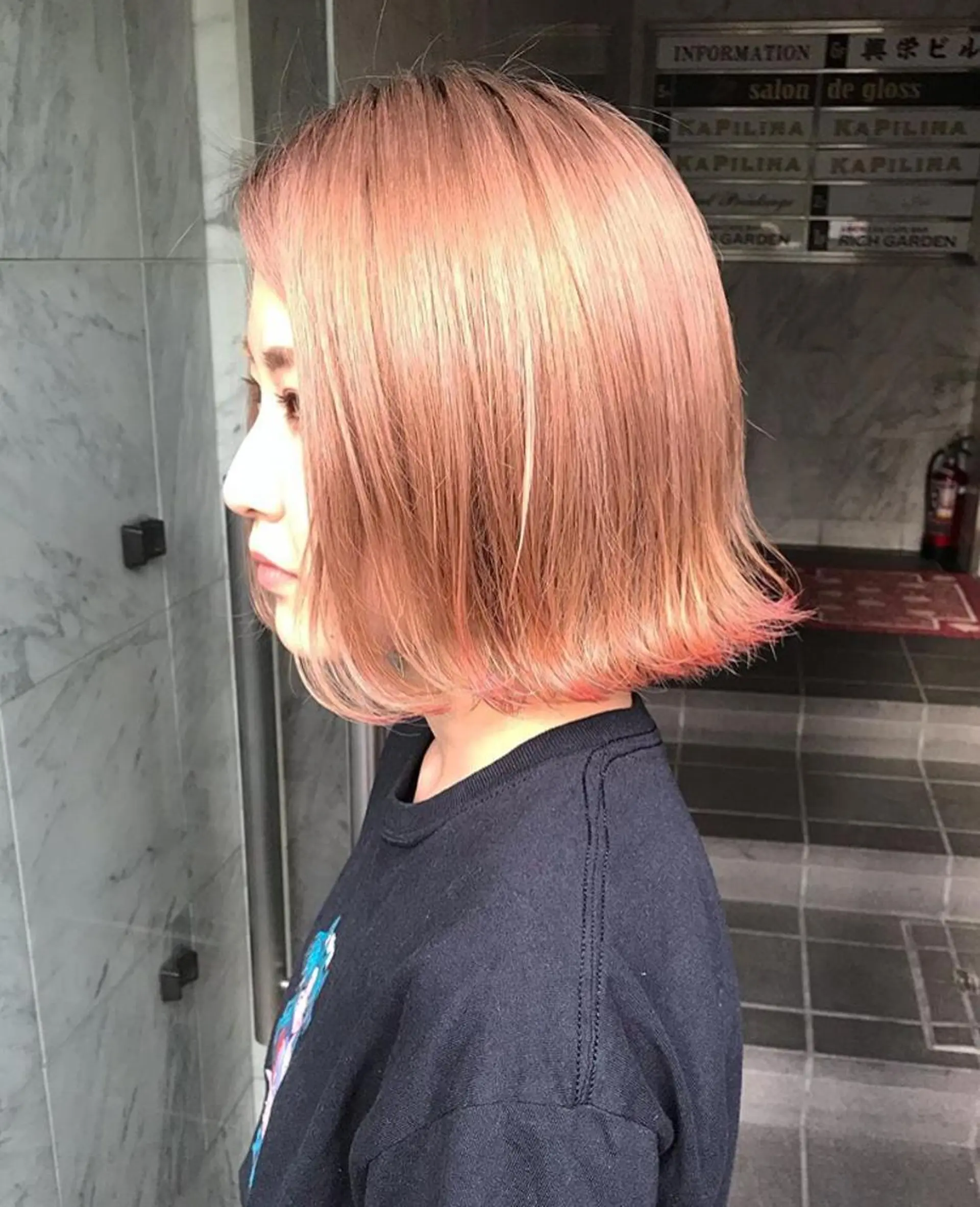 ミディアム カラー 🧡色落ちまで2度綺 麗なカラー🧡ヨシキのヘアスタイル