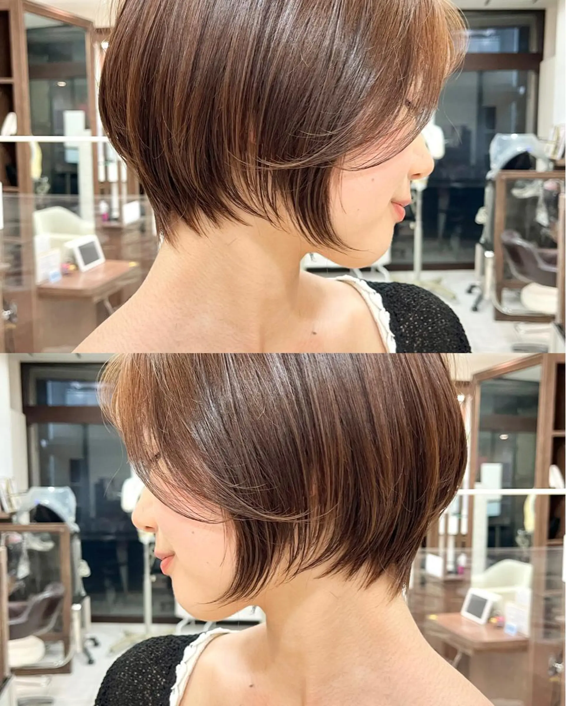 ショート ショートボブ ハンサムショート ボブ くびれヘア ハイライト カット ヘアカラー トリートメント ✨髪質改善・縮毛矯正 専門美容室マーベルのヘアスタイル