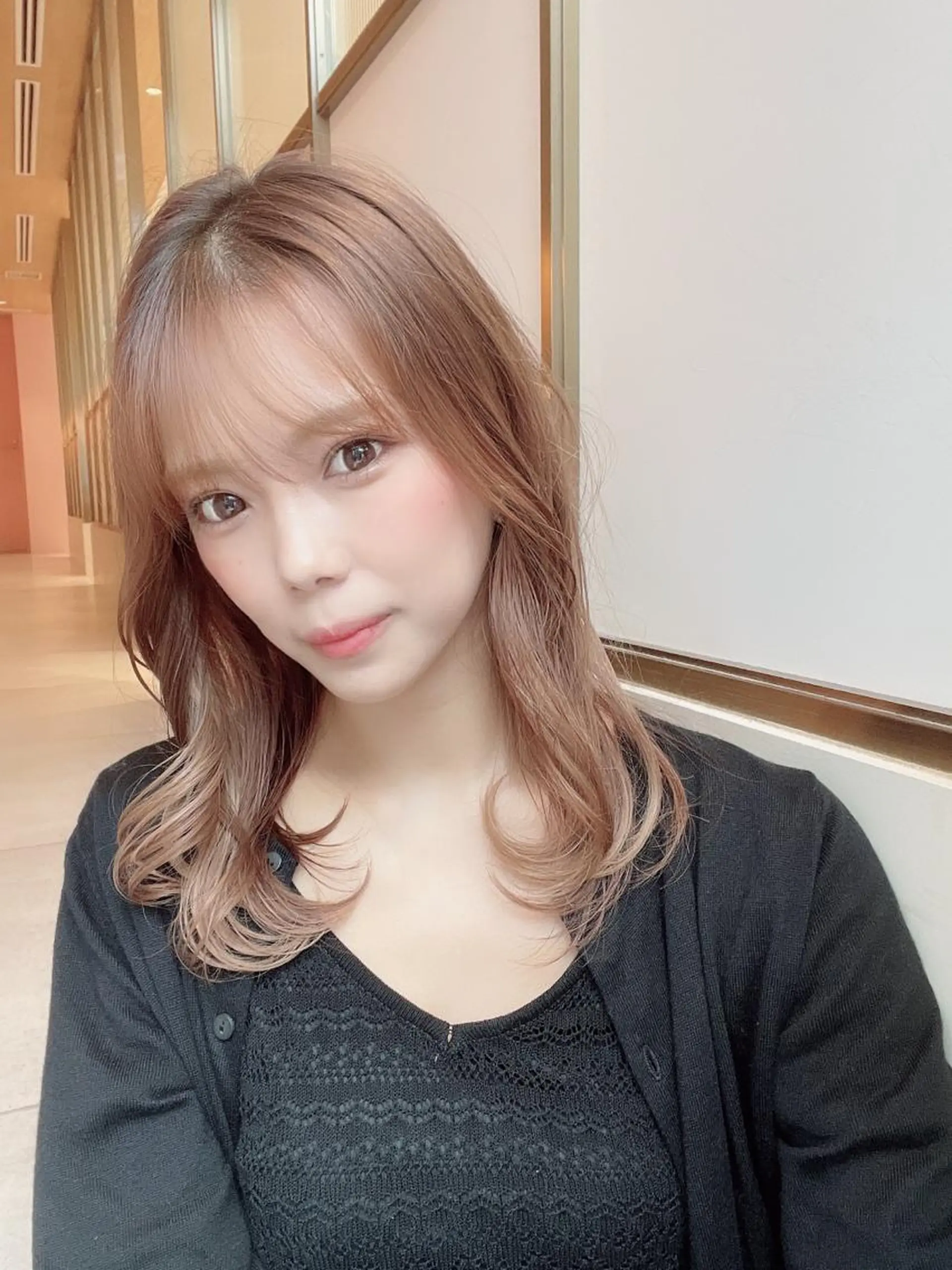 ミディアム カラー レイヤーカット/ボブ /縮毛矯正✨大輝のヘアスタイル