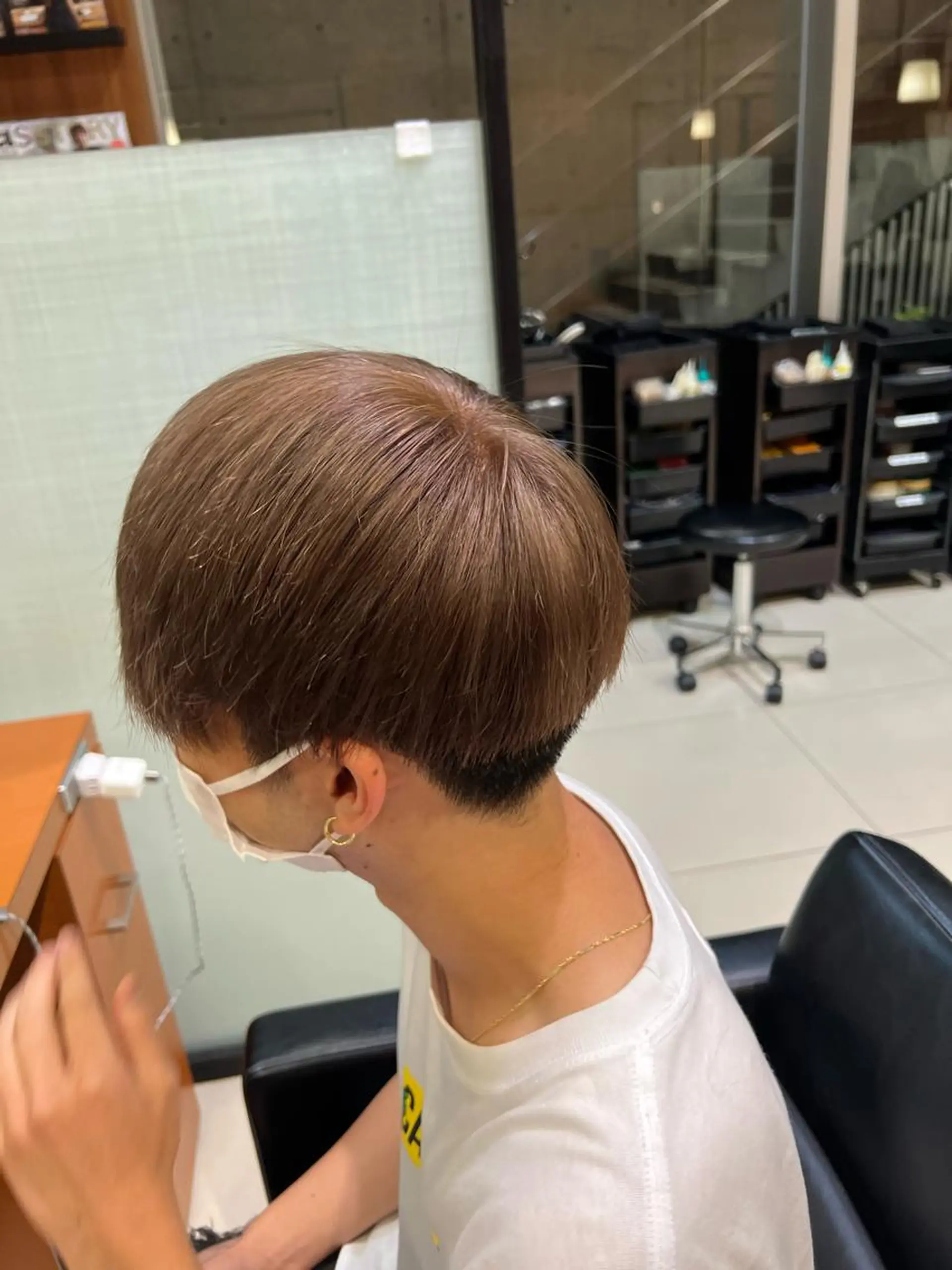 ショート カラー メンズ 佐藤 嶺のヘアスタイル