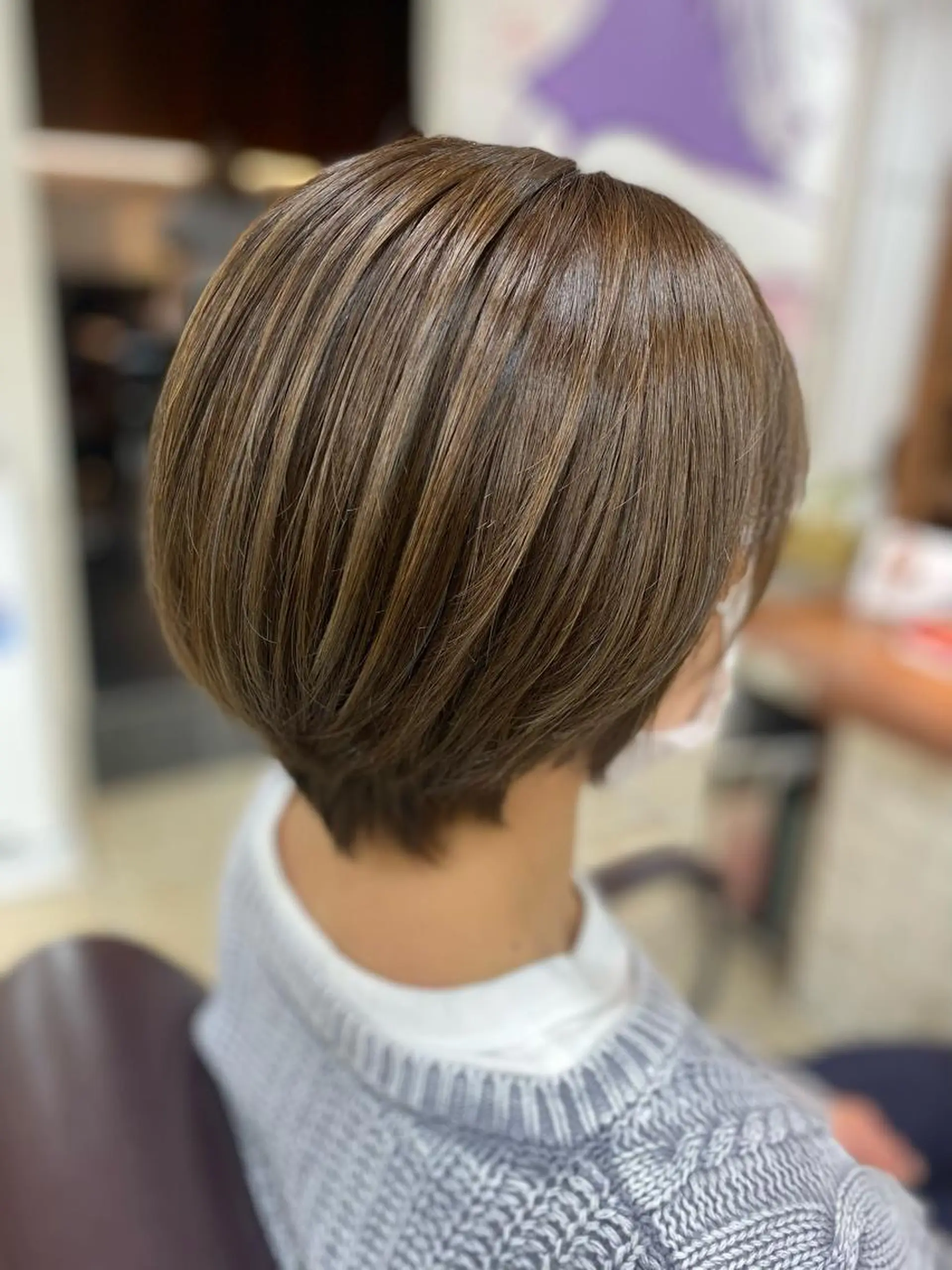 ショート カラー くびれヘア ショートヘア HIRAGA MIKIのヘアスタイル