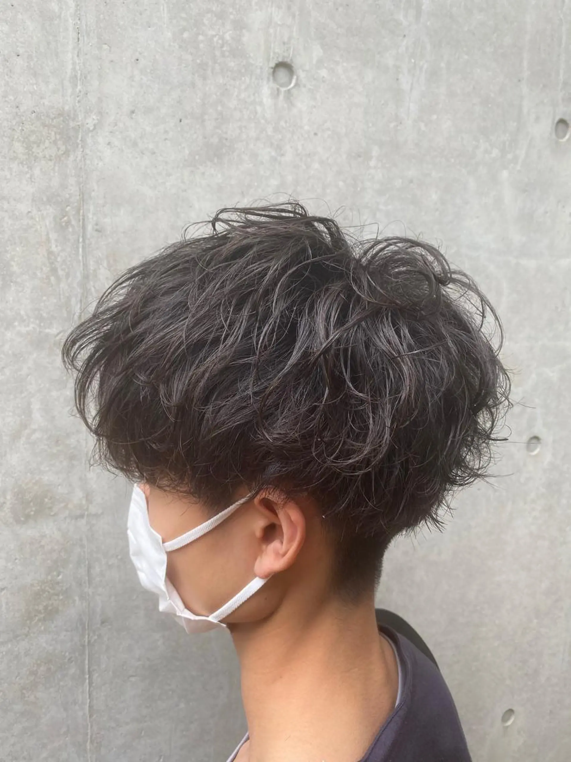ショート パーマ メンズ 梅田茶屋町メンズ 専門美容師 山元一平のヘアスタイル