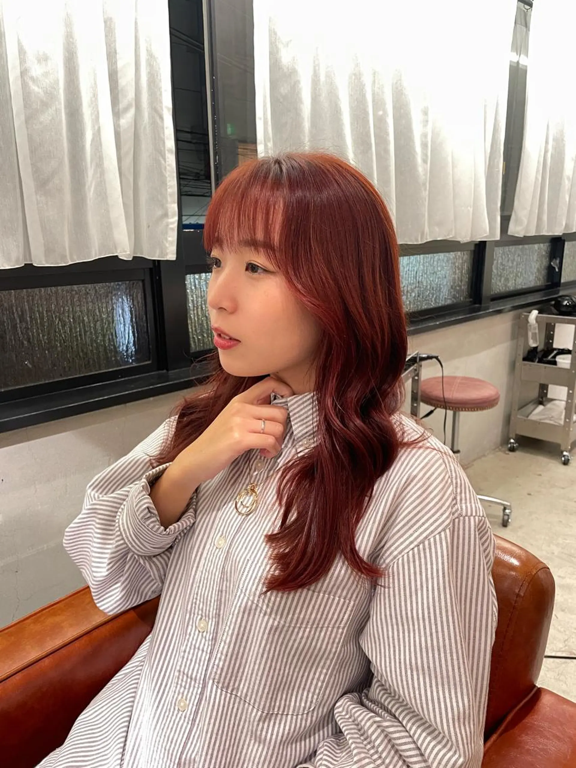 ロング 柔らかレイヤー× 透け感カラー/SUのヘアスタイル